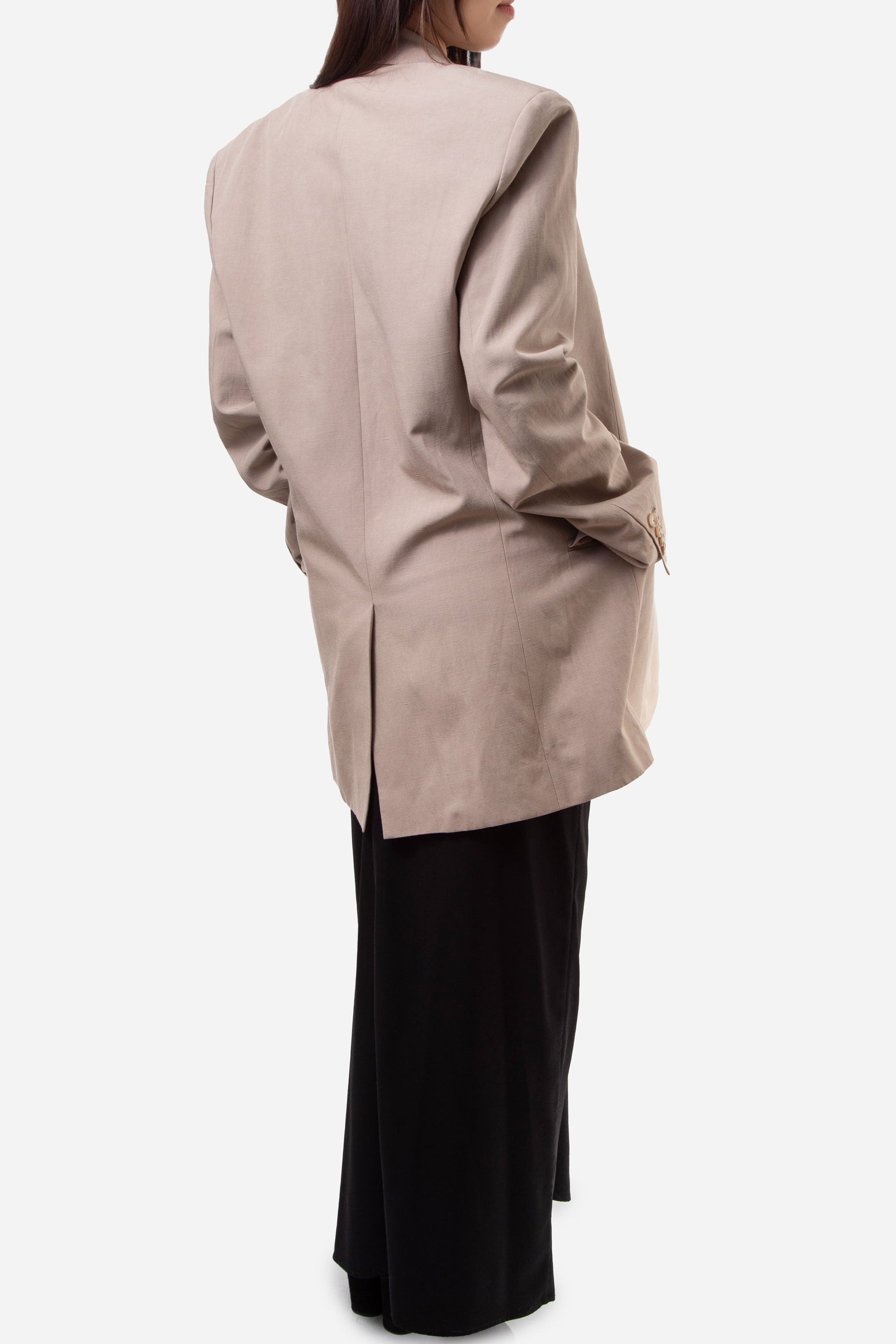 Y/Project Unisex Linen Blend Blazer Beige