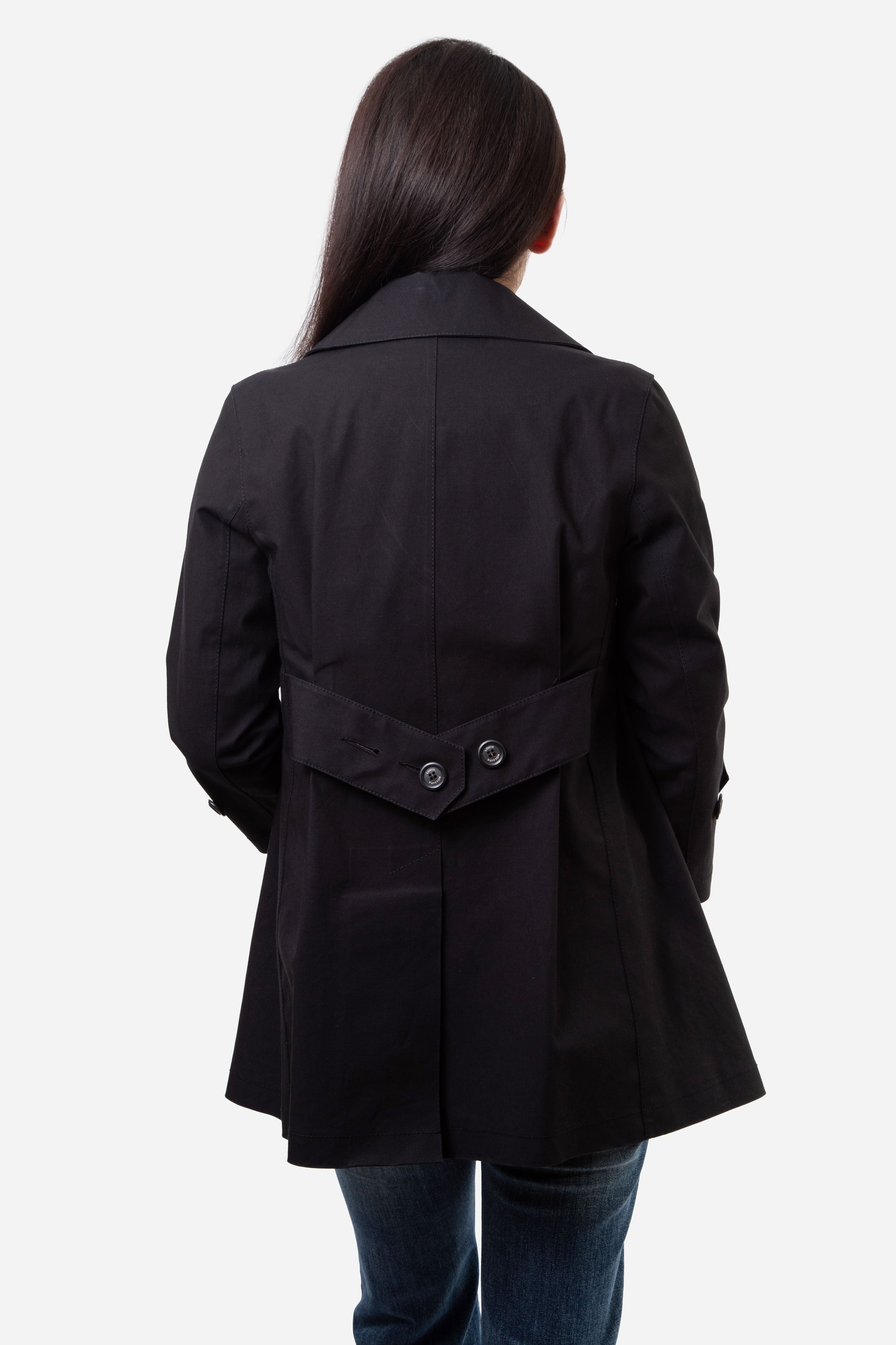 Louis Vuitton Black Mid-Length Jacket Size 36