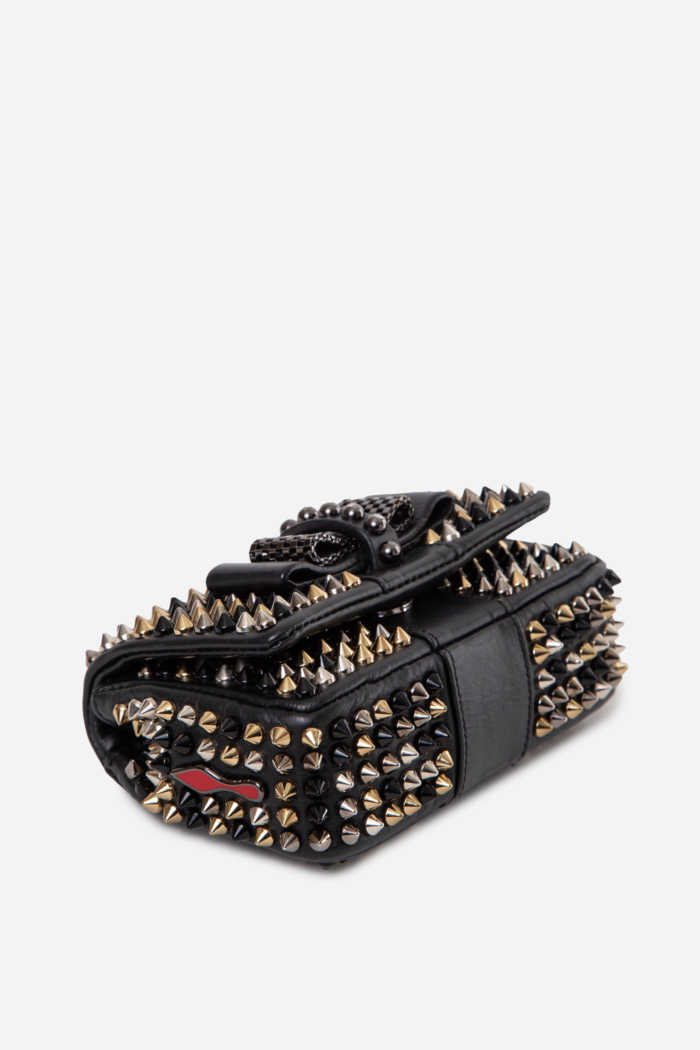 Christian Louboutin Black Spike Sweet Charity Bag