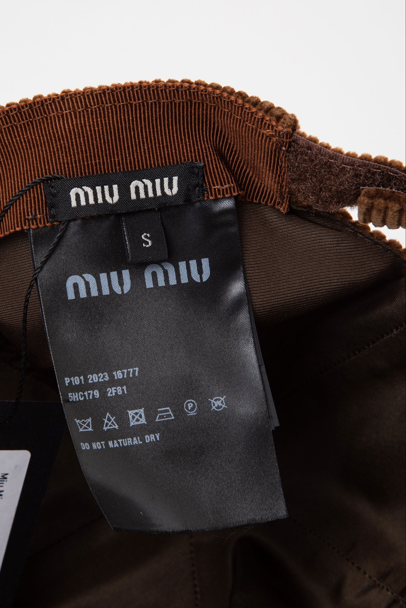 Miu Miu logo-appliqué Corduroy Baseball Cap
