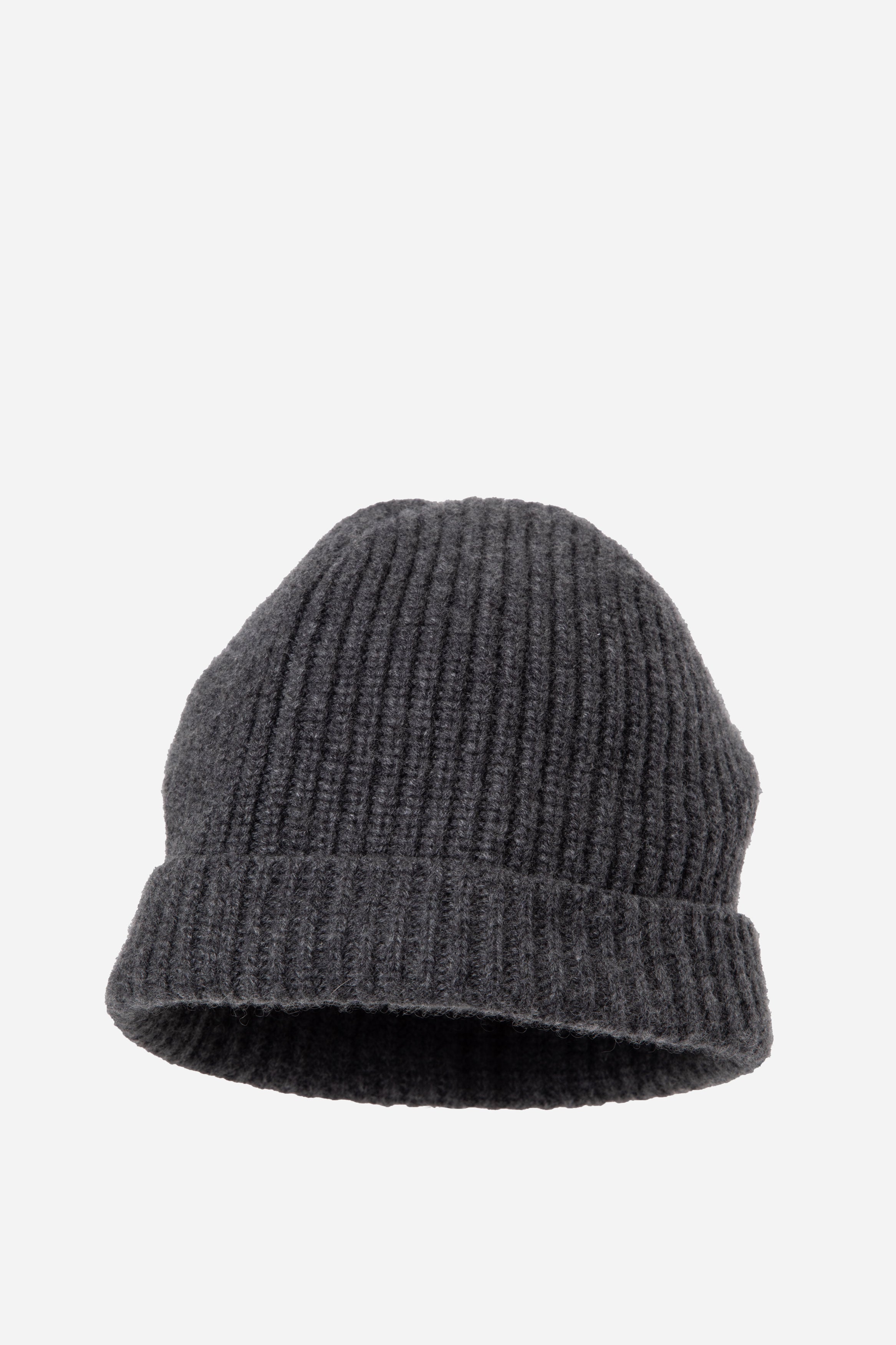 Celine Grey Cashmere Logo Beanie