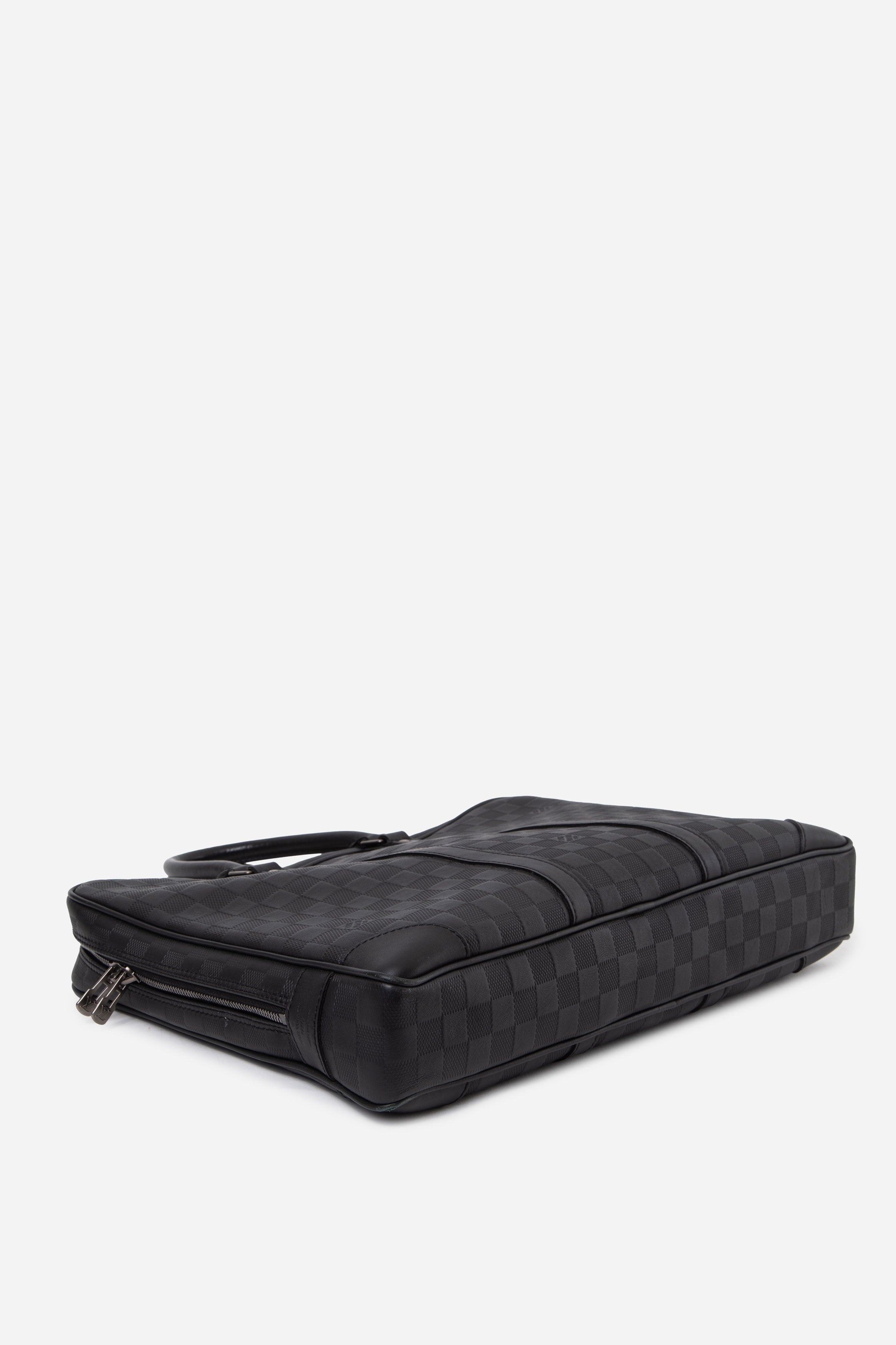 Louis Vuitton Black Damier Infini Briefcase