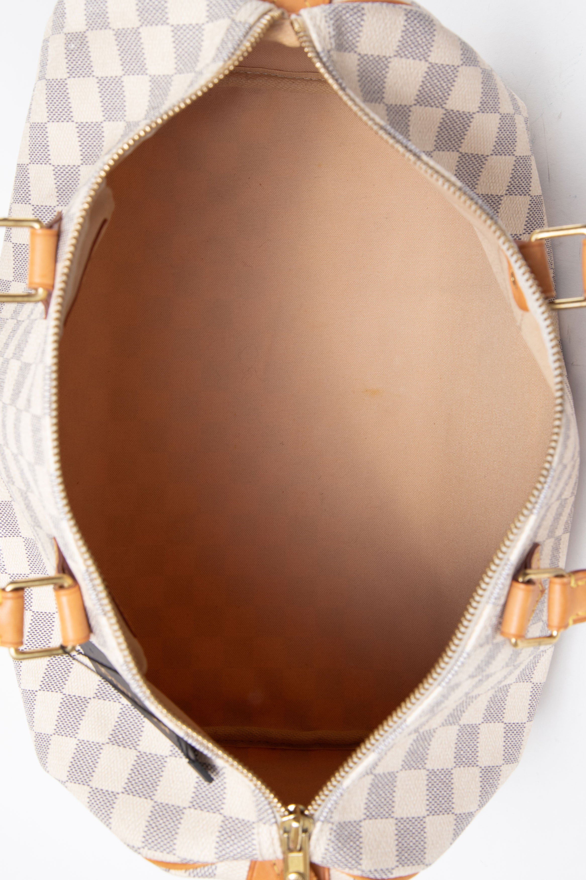 Louis Vuitton 2008 Damier Azur Speedy 35 Top Handle