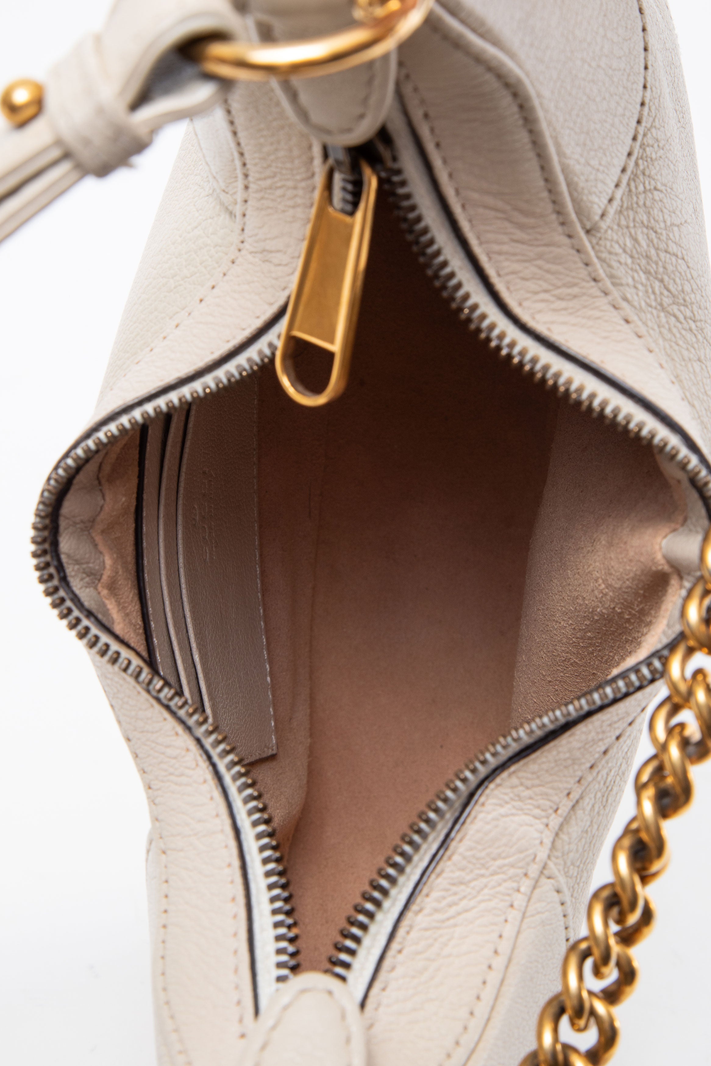 Gucci Goatskin Small Aphrodite Shoulder Bag Cream