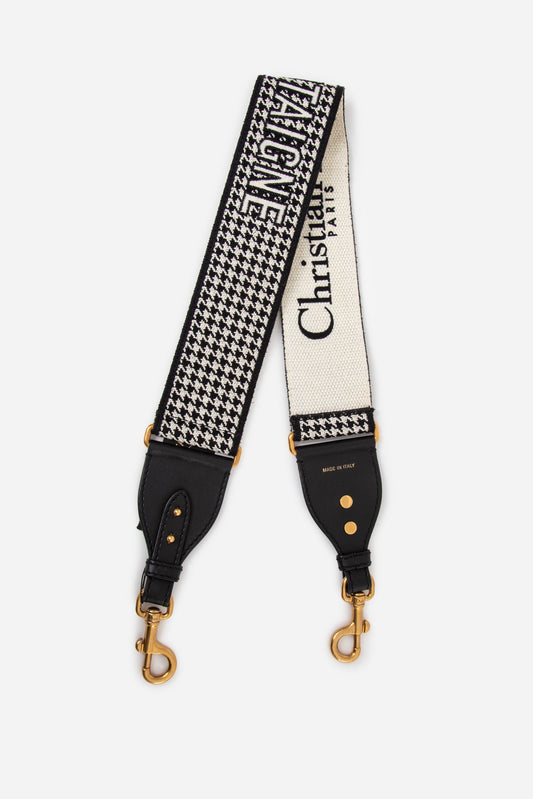 Christian Dior 30 Montaigne Houndstooth Bag Strap