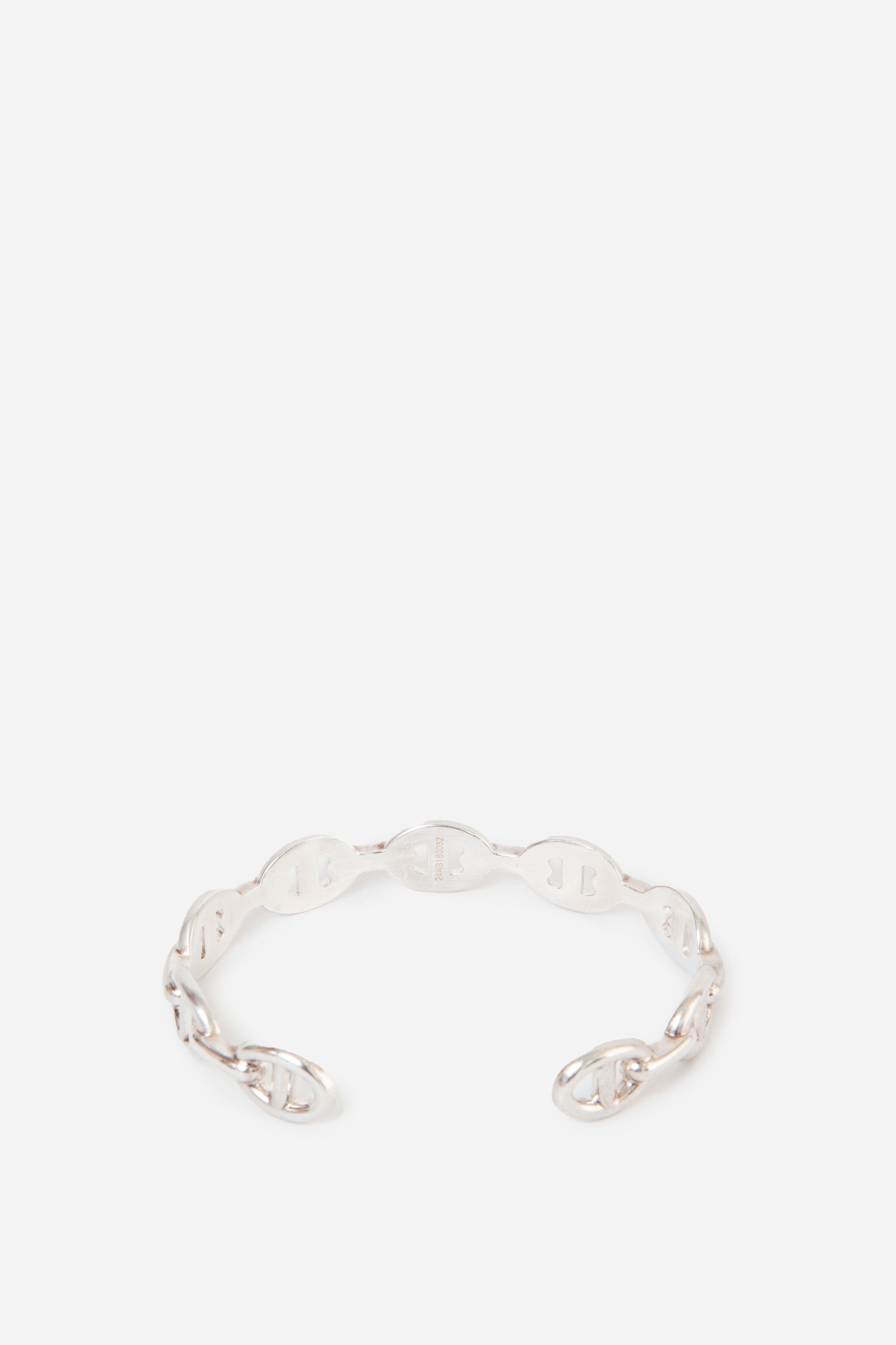 Hermes Chaine d'ancre Enchainee Bracelet Silver