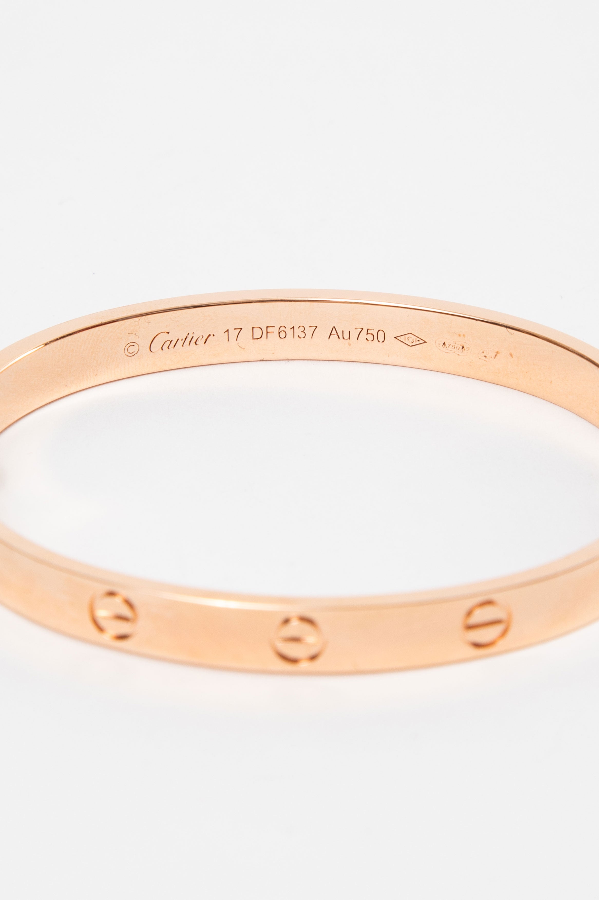 Cartier Love Bracelet 6.1mm 18K Rose Gold #17
