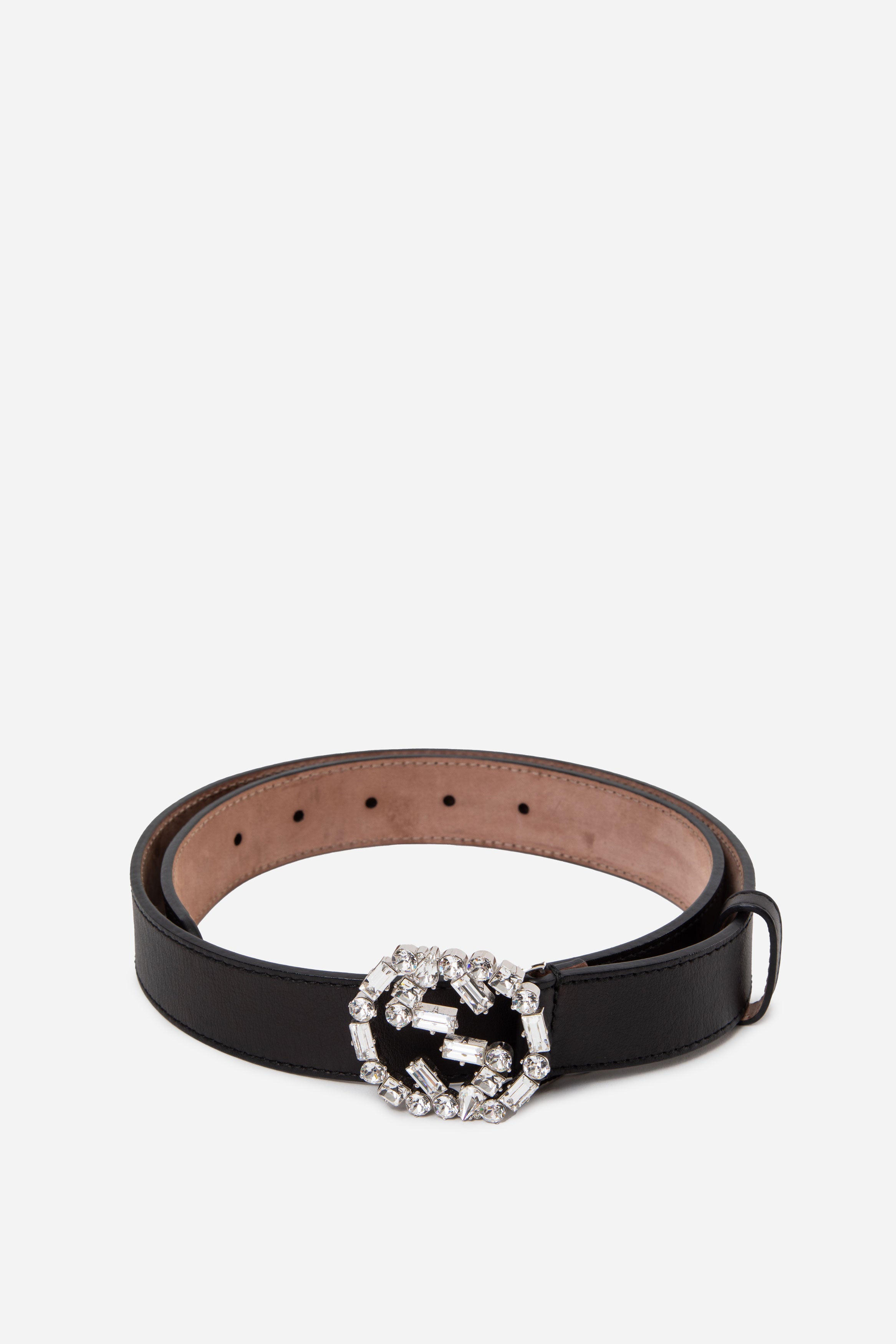 Gucci 30mm Crystal Interlocking G Belt