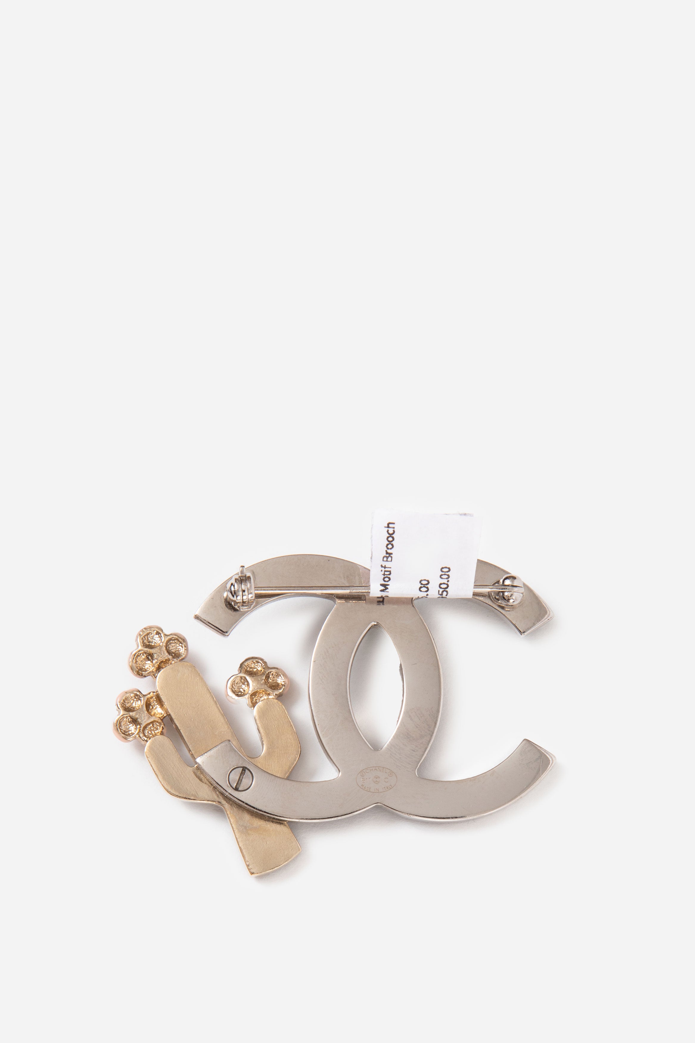 Pre-Owned Chanel 2017 CC Cactus Motif Brooch