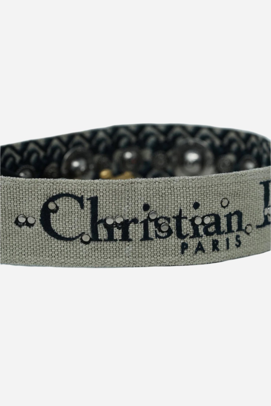 Christian Dior Shoulder Strap with Ring Blue Oblique