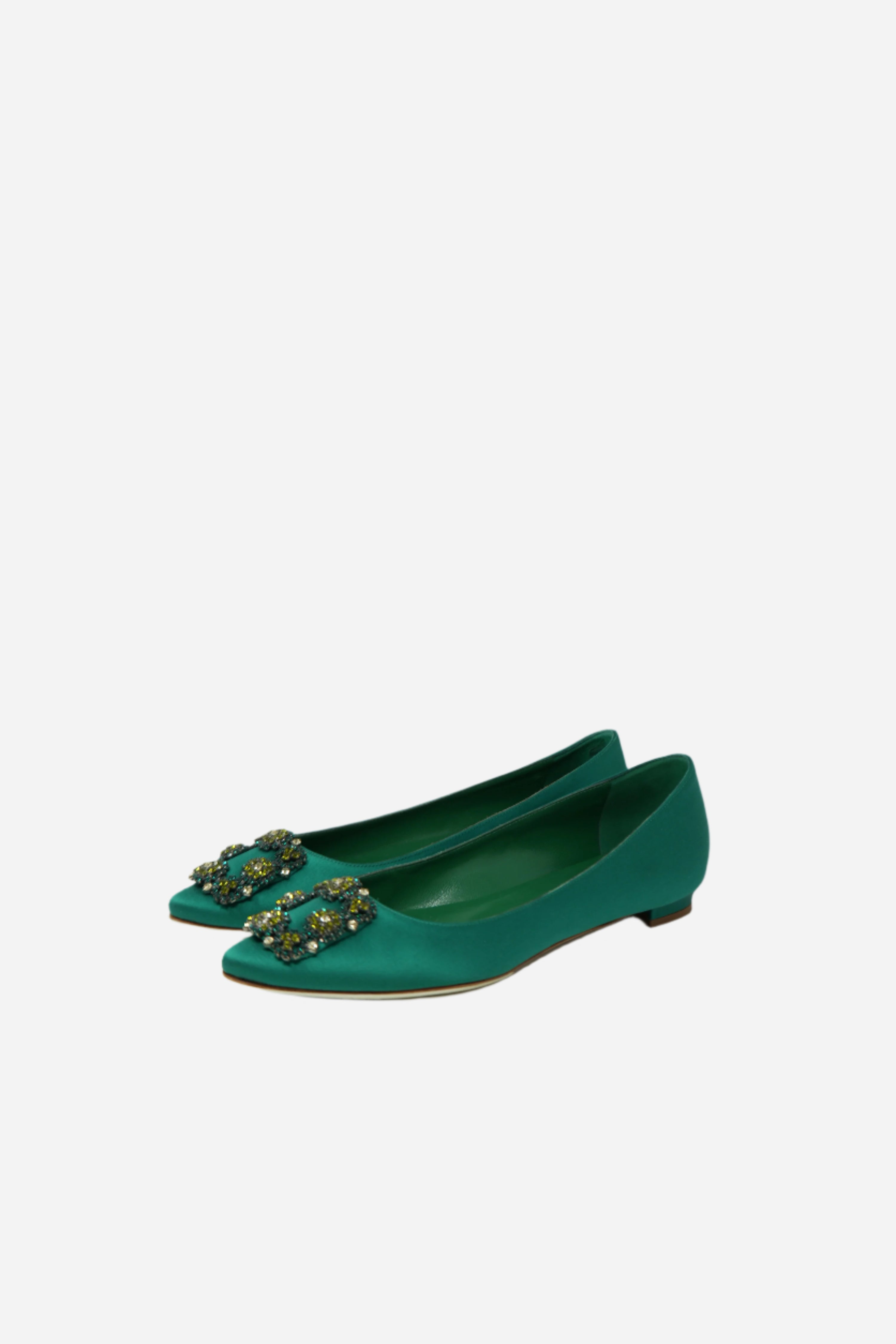 Manolo Blahnik Satin Hangisi Flat