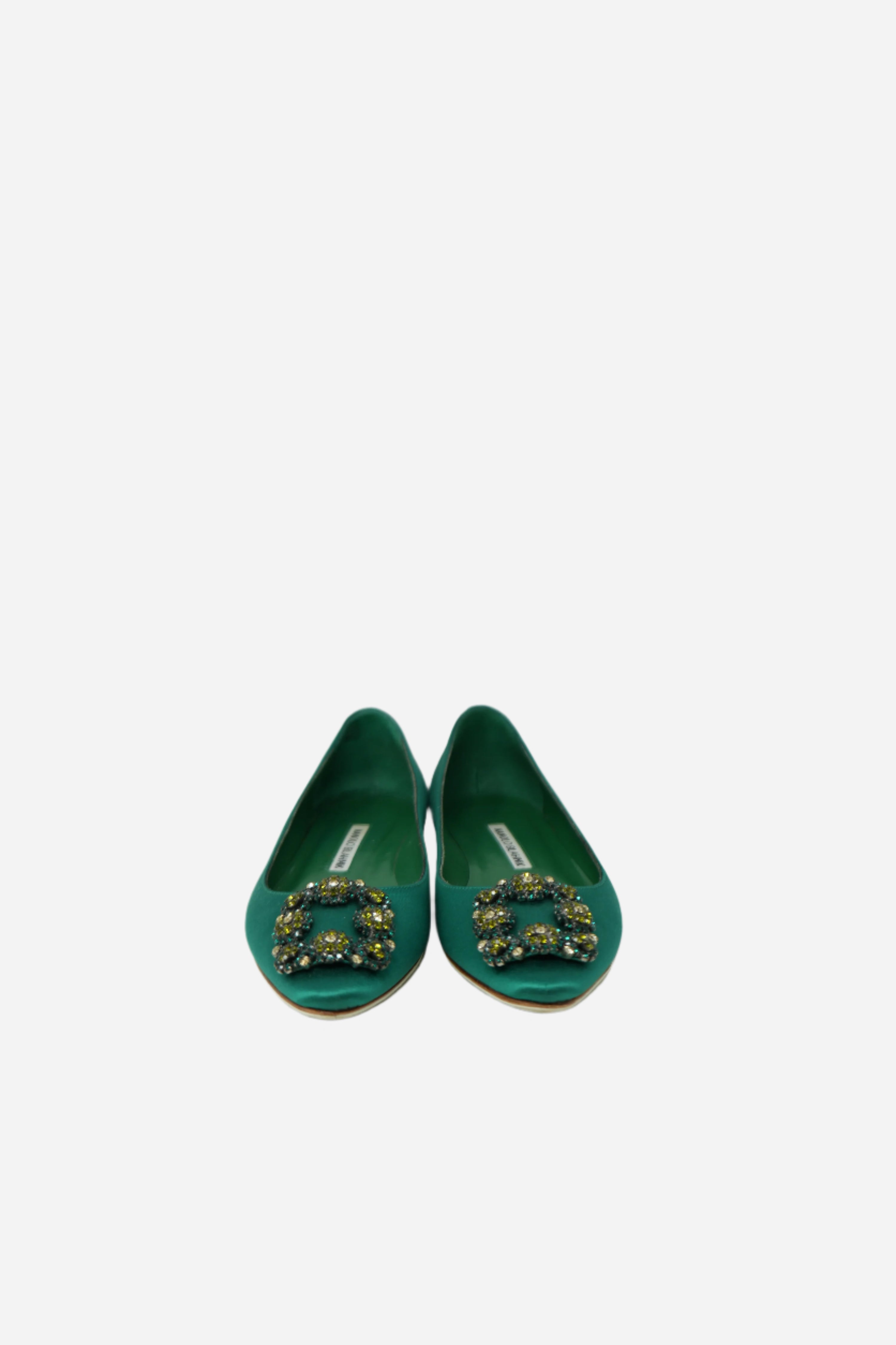 Manolo Blahnik Satin Hangisi Flat
