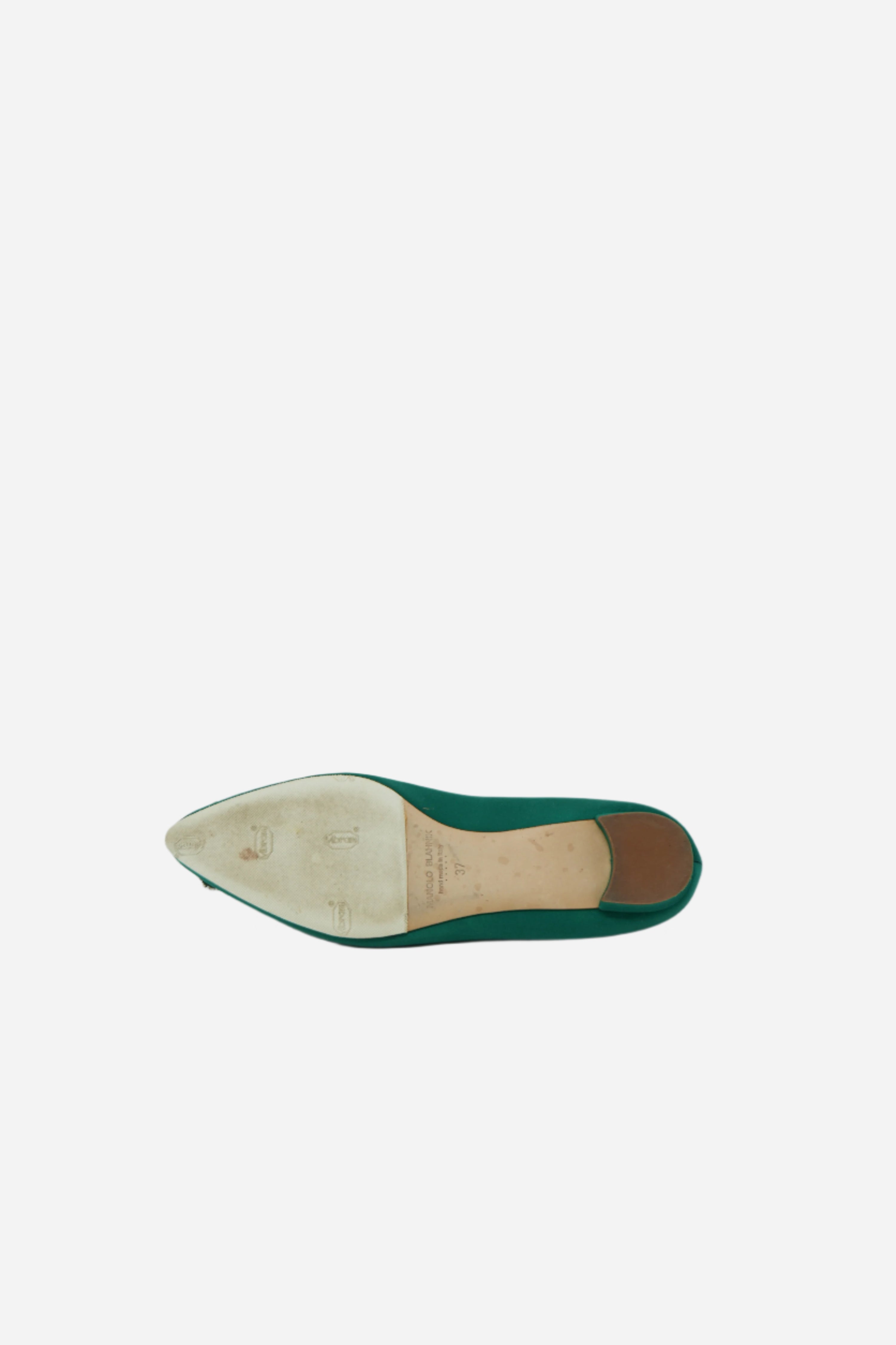 Manolo Blahnik Satin Hangisi Flat