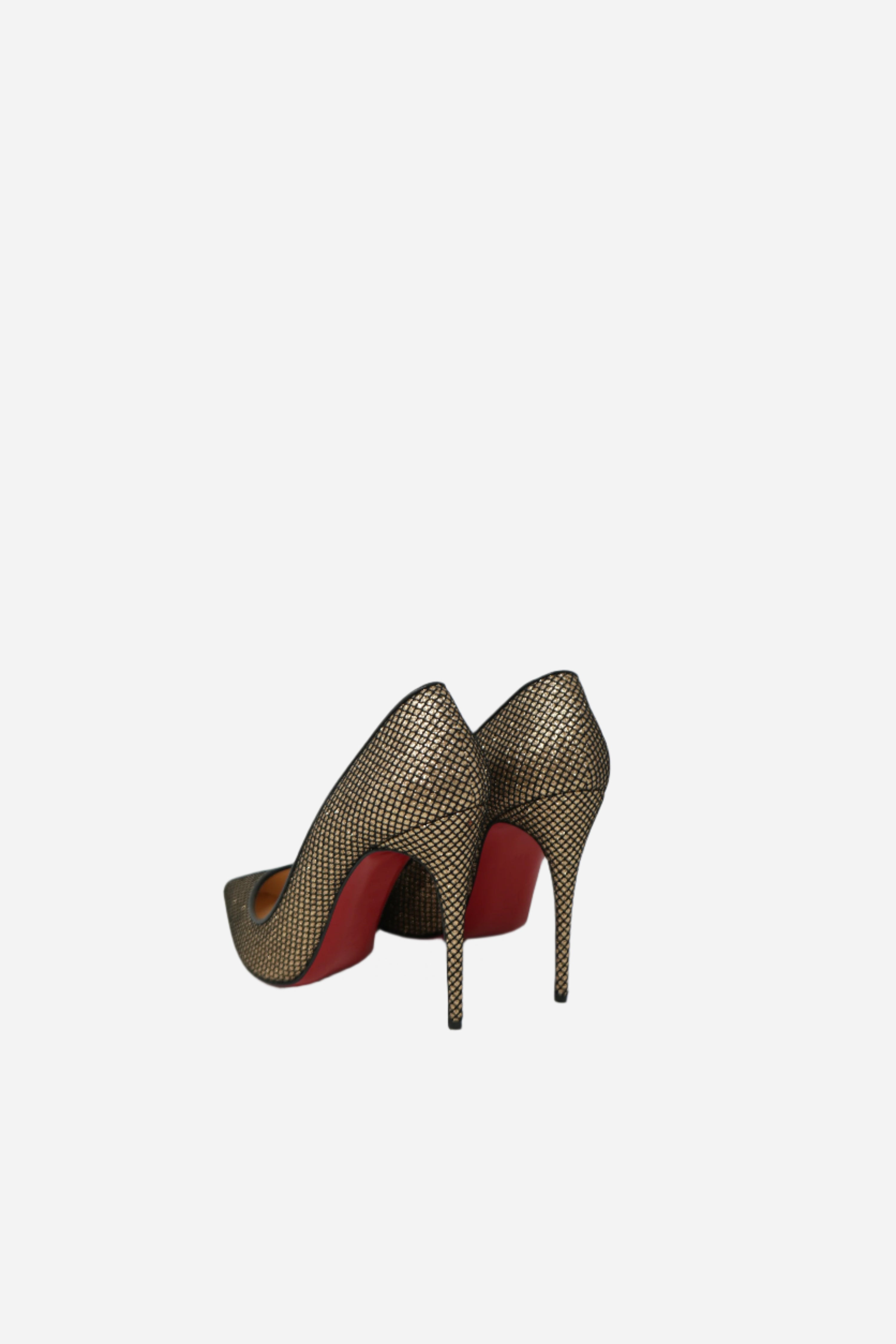 Christian Louboutin Gold Mesh Pumps