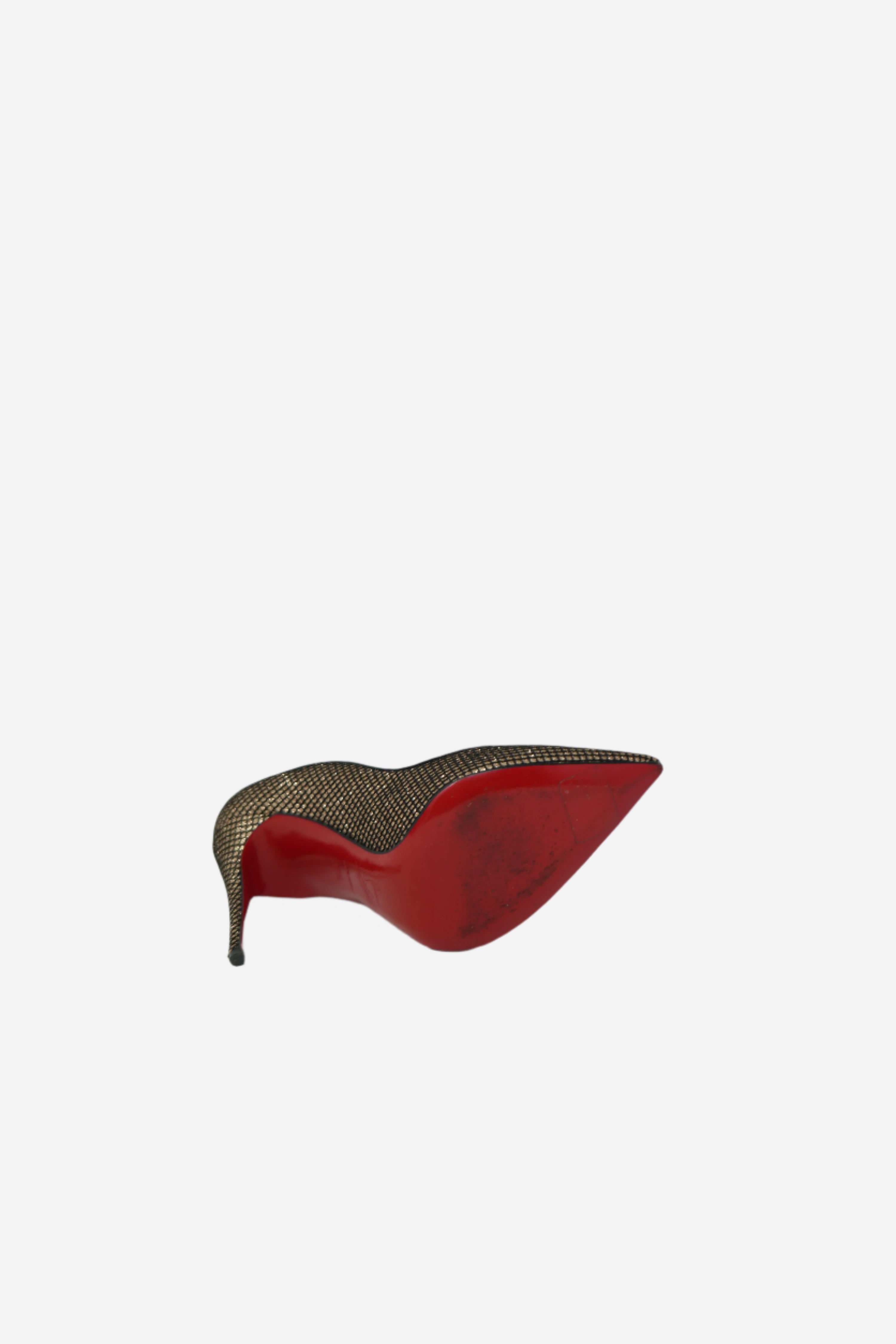 Christian Louboutin Gold Mesh Pumps