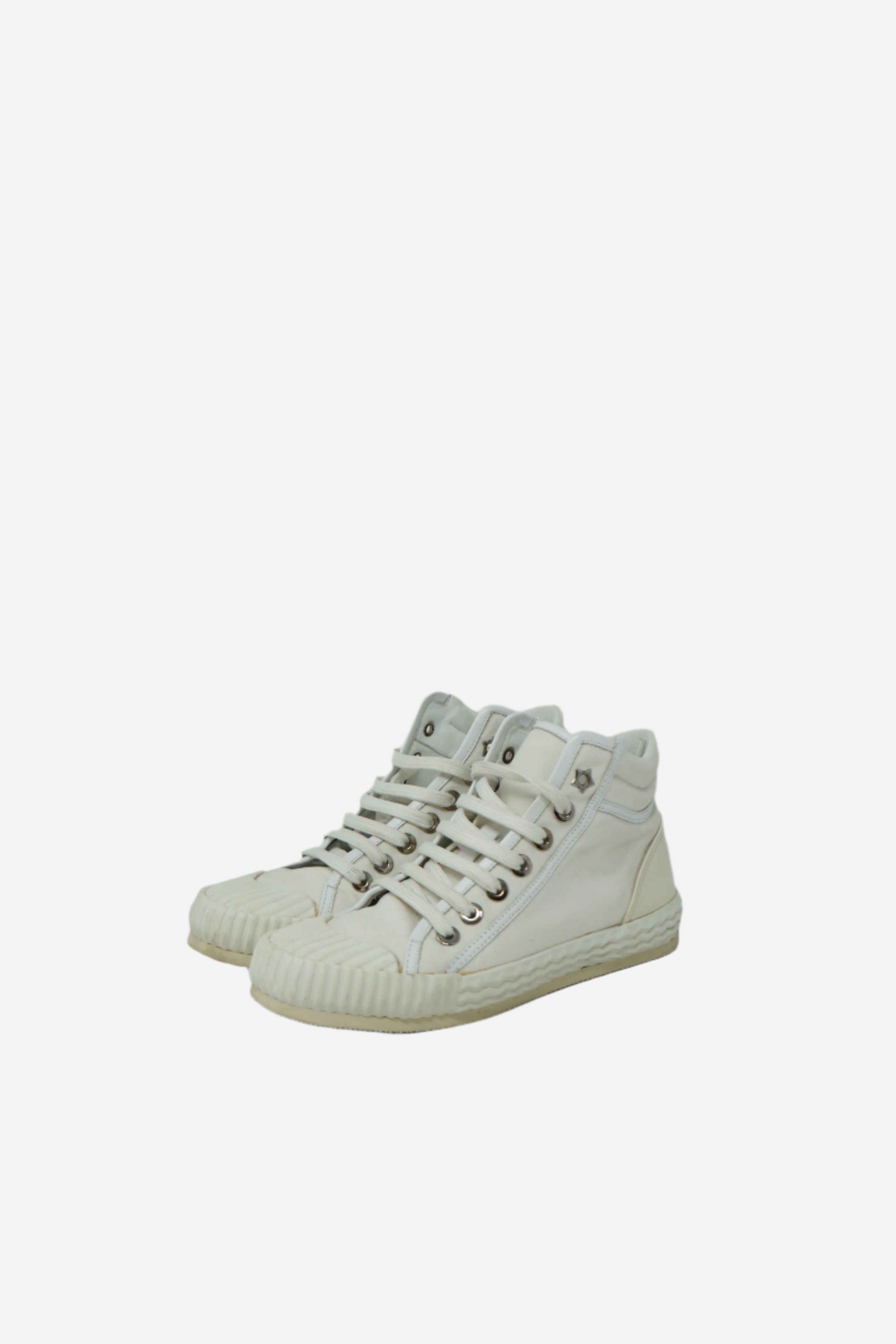Jimmy Choo High-top Canvas Sneakers