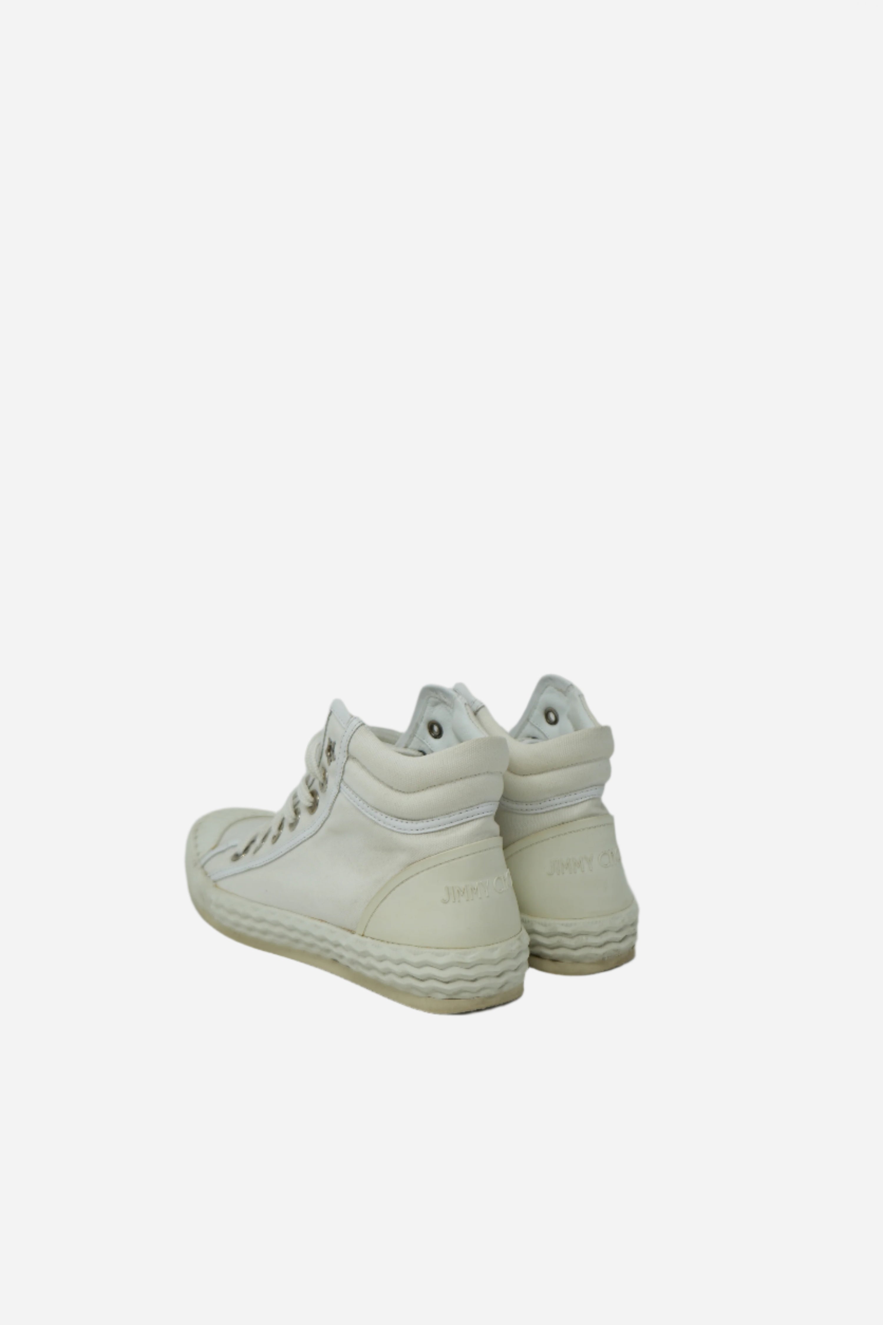 Jimmy Choo High-top Canvas Sneakers