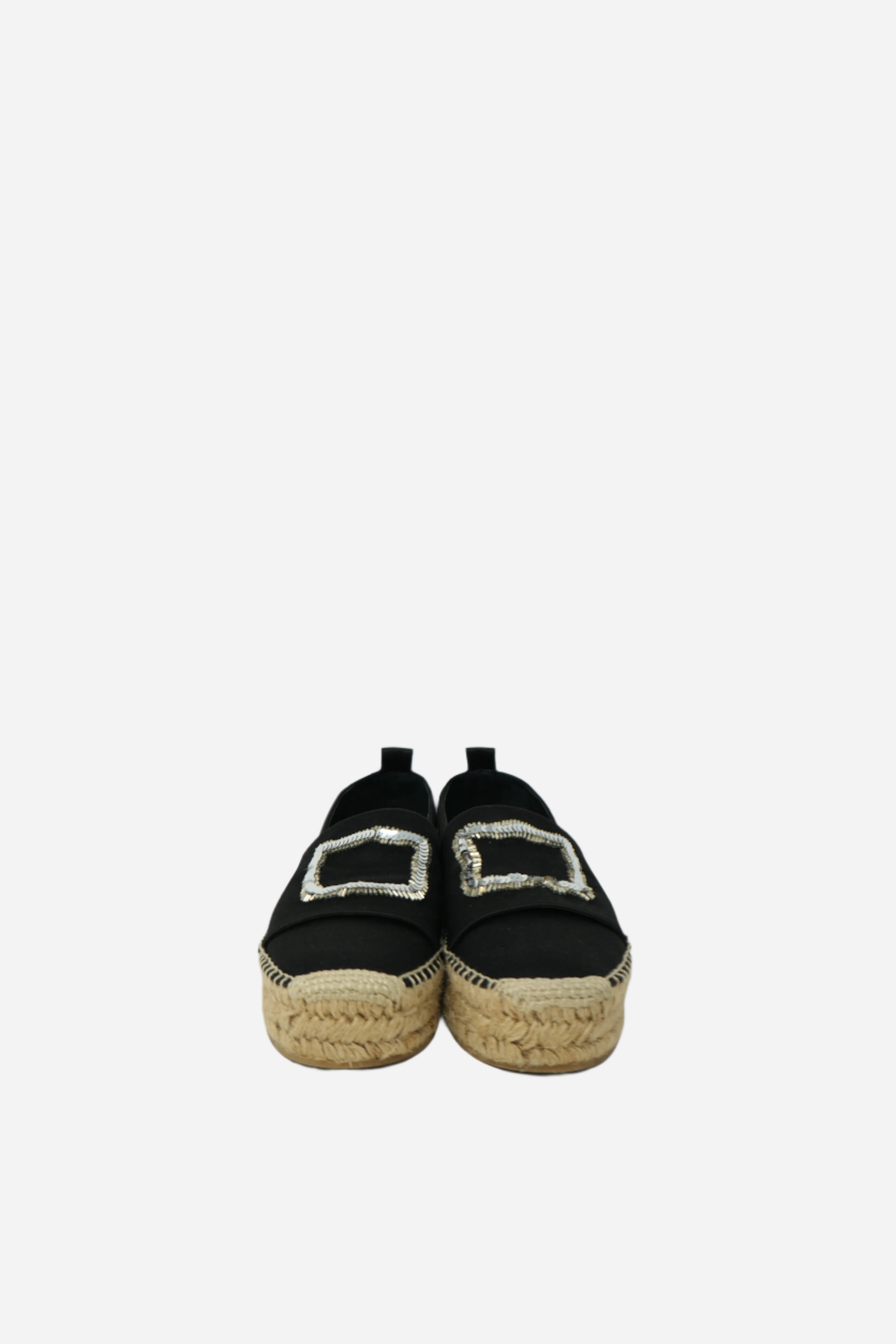 Roger Vivier Sequin Buckle Espadrilles