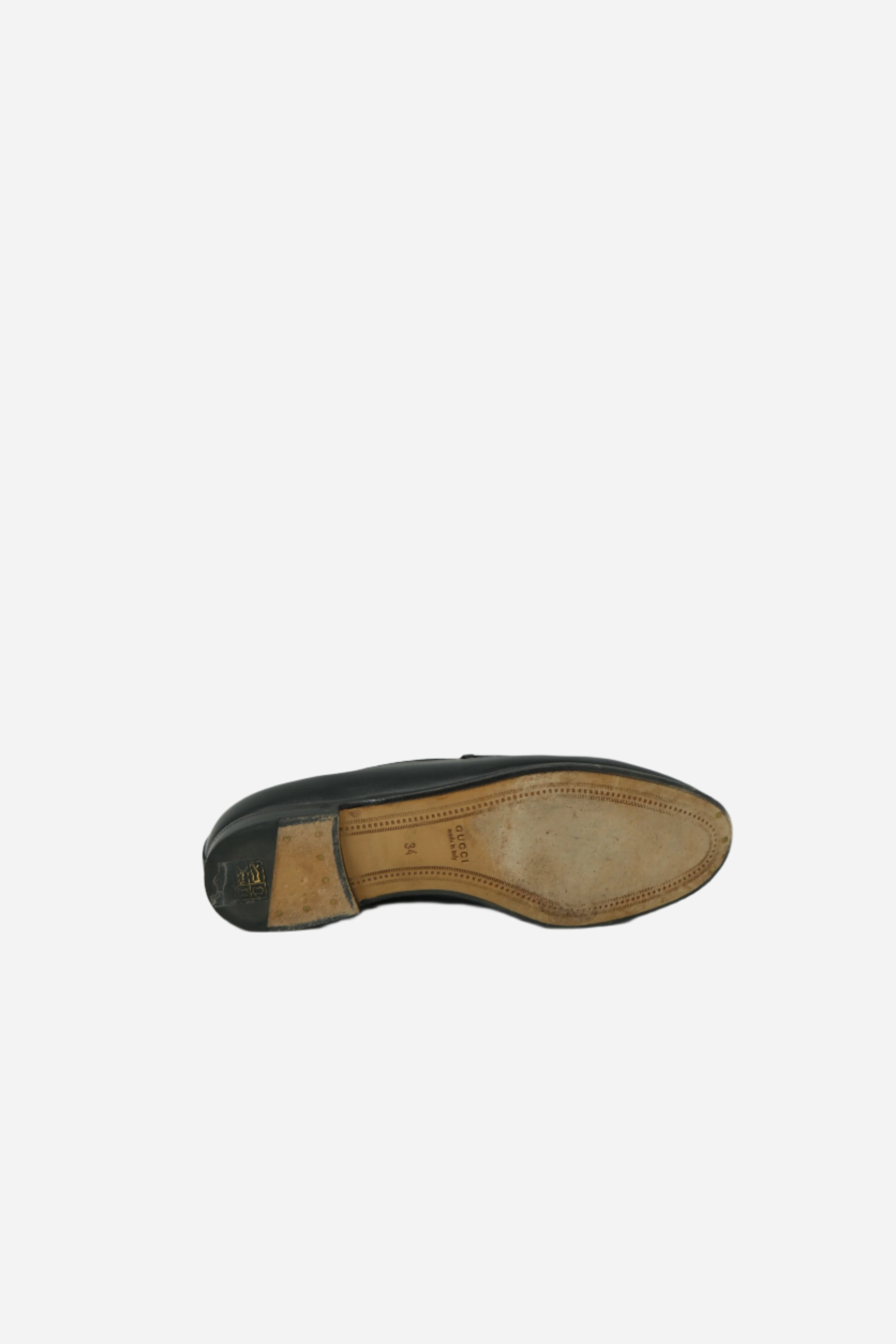 Gucci Black Horsebit Leather Loafer