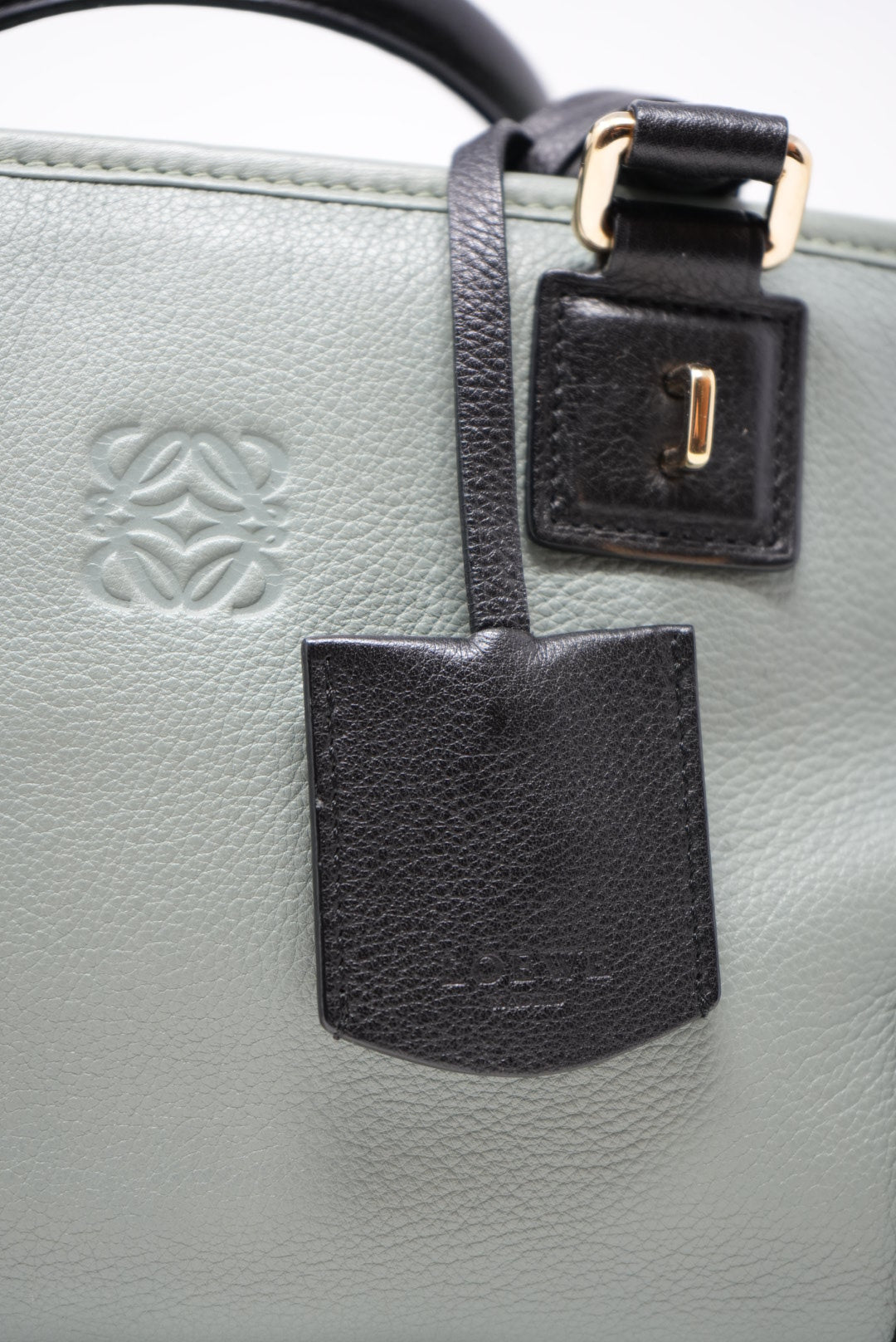 Loewe Vintage Amazona Hand Bag Blue