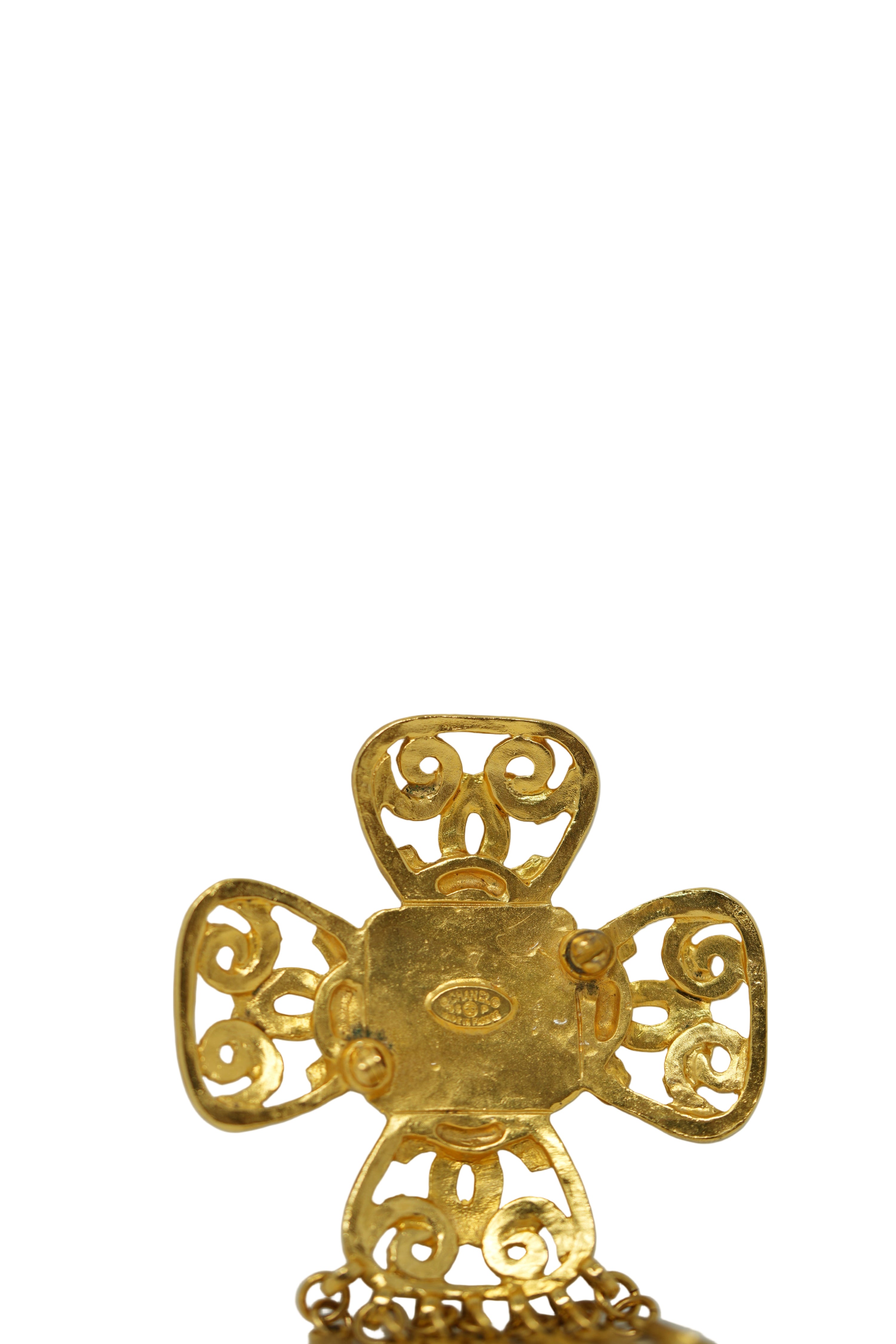 Pre-Owned Chanel 1995 Dangling CC Brooch