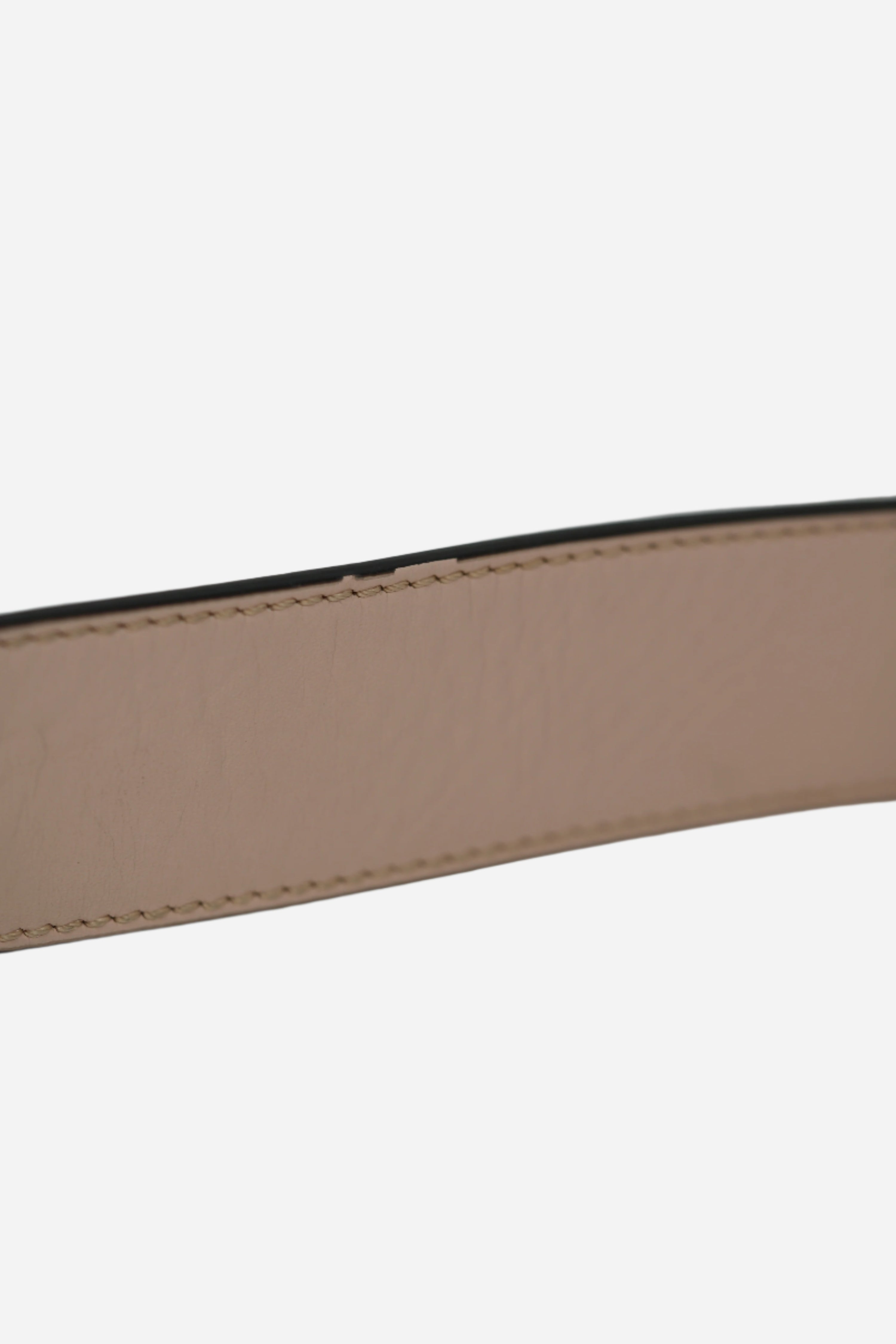 Fendi Canvas Embroidered Baguette Gold-Tone