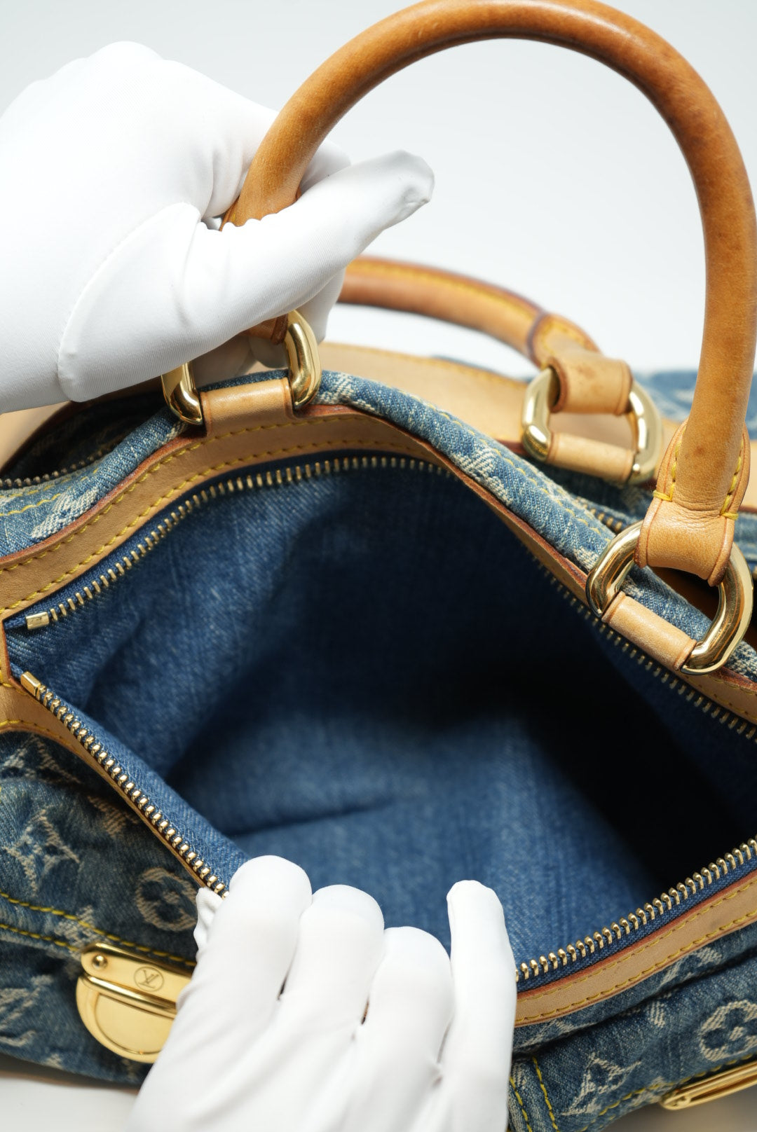 Louis Vuitton Denim Boston handbag