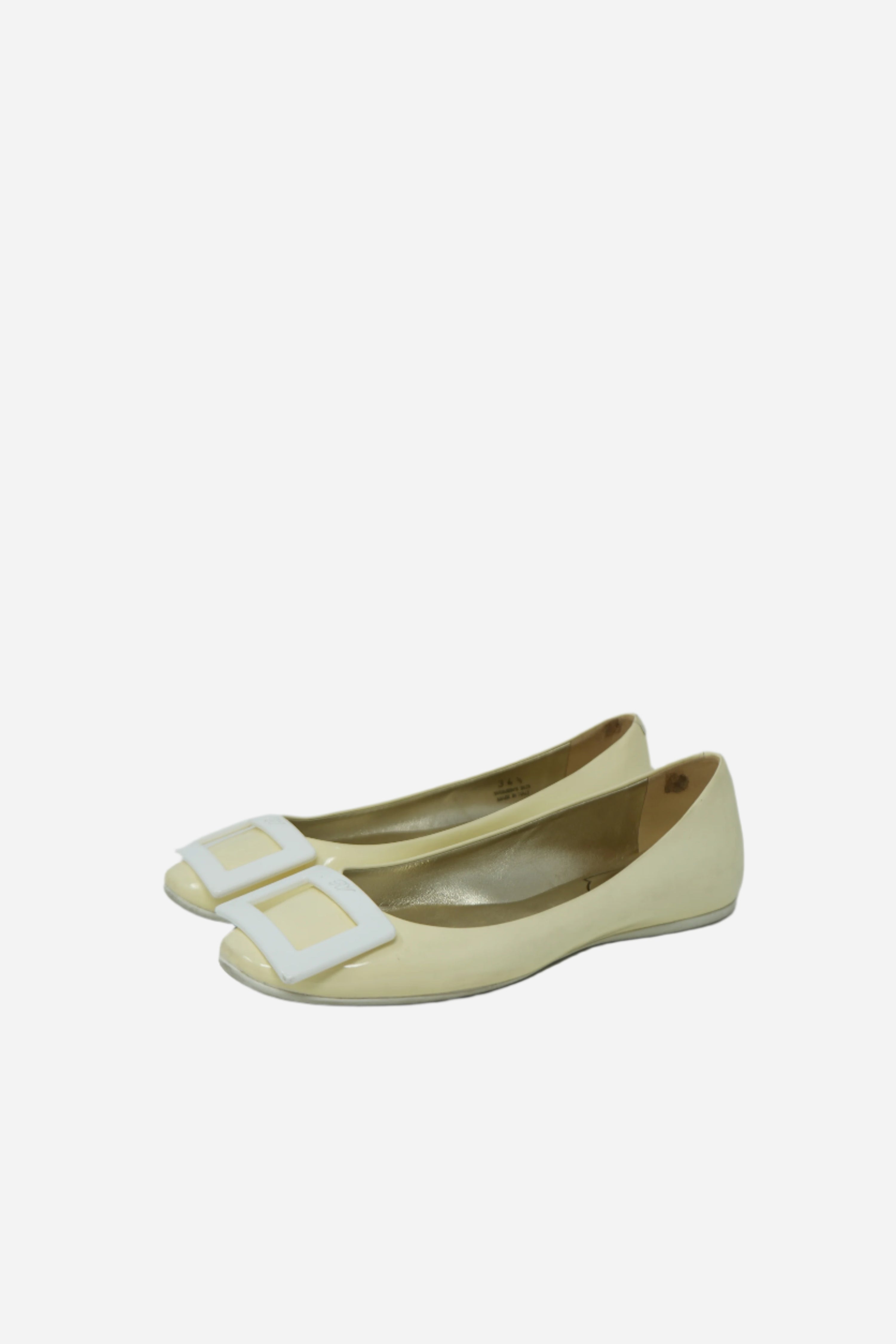 Roger Vivier Yellow Ballerina Flats