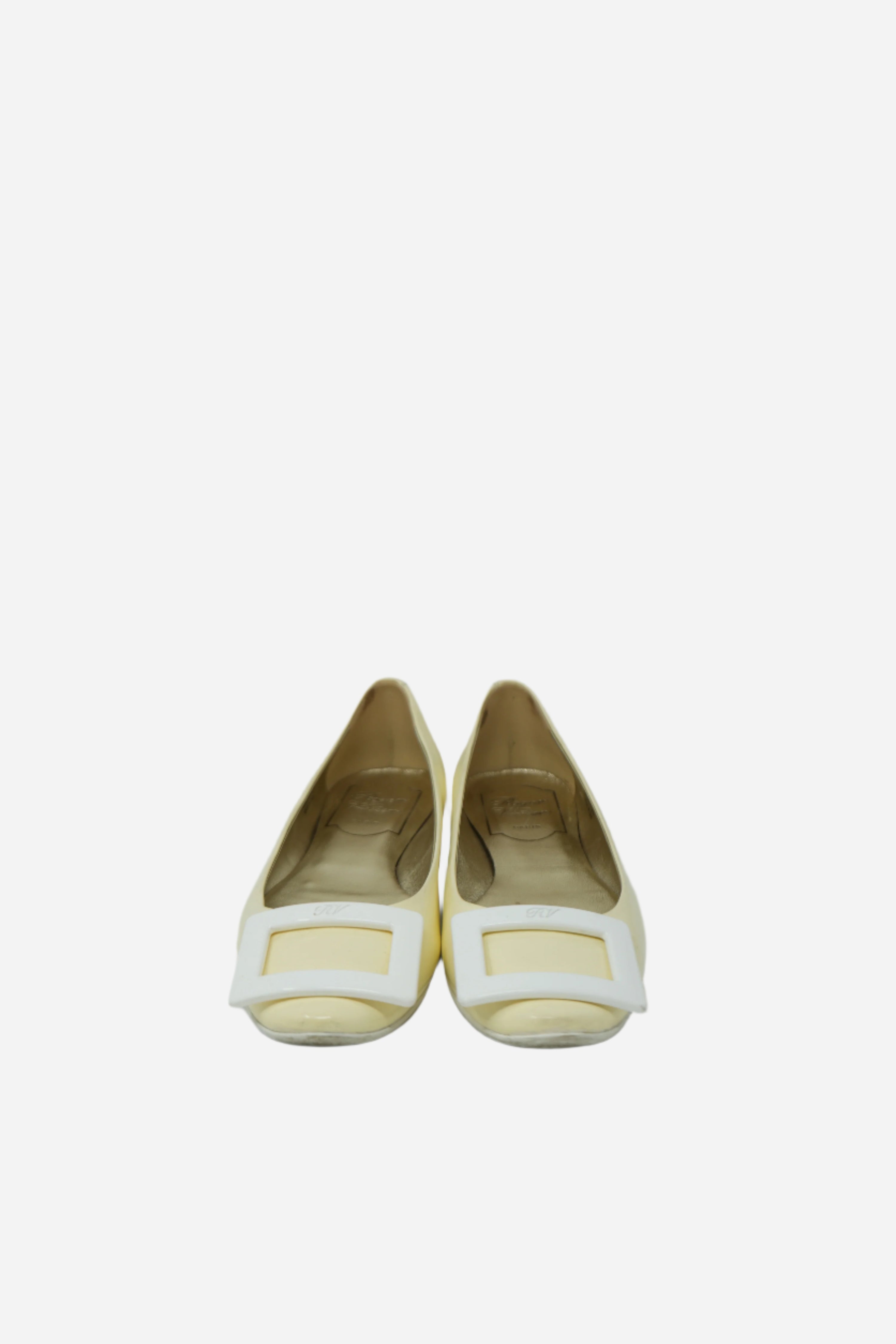 Roger Vivier Yellow Ballerina Flats