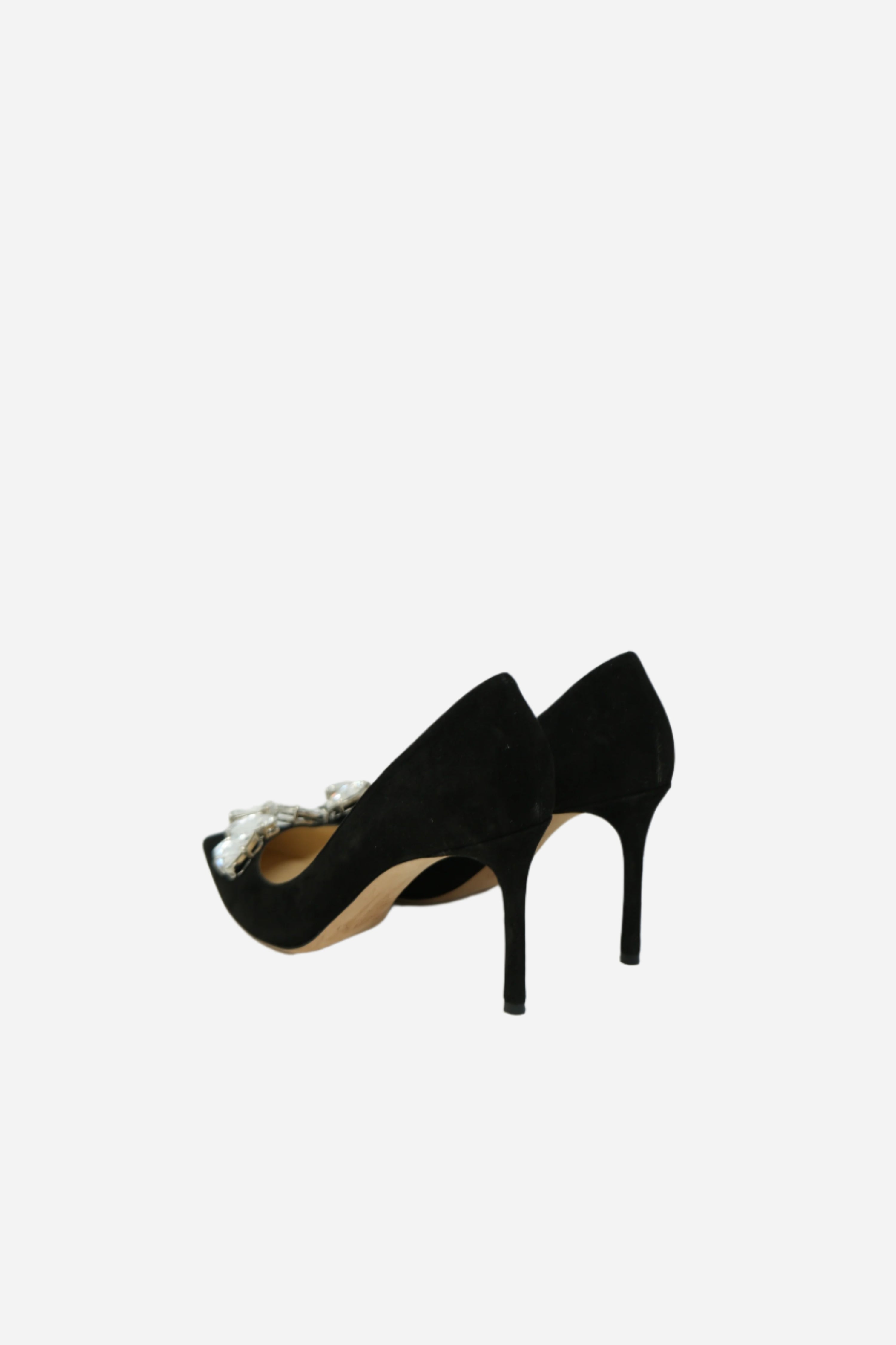 Jimmy Choo Crystal Suede Pumps