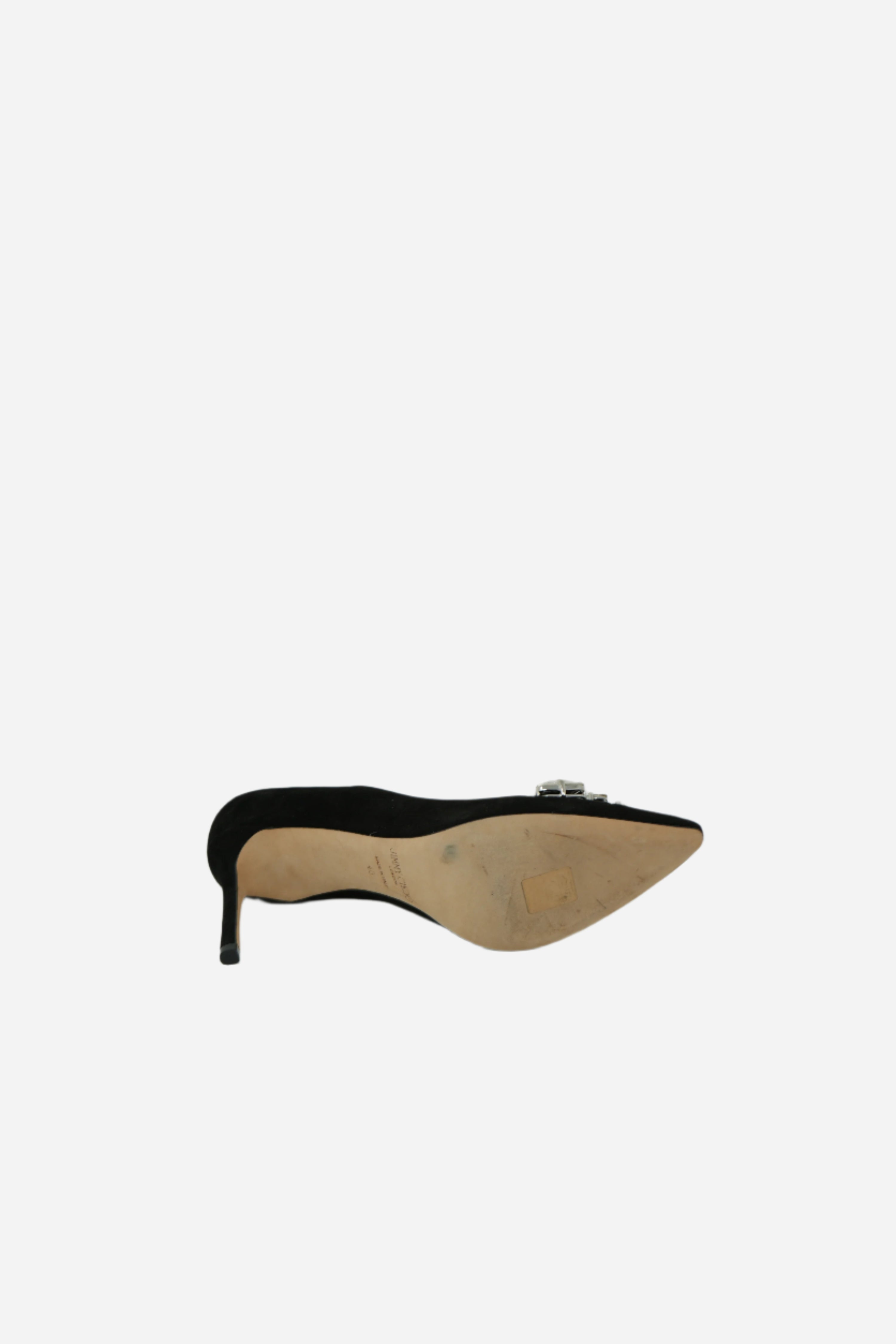 Jimmy Choo Crystal Suede Pumps