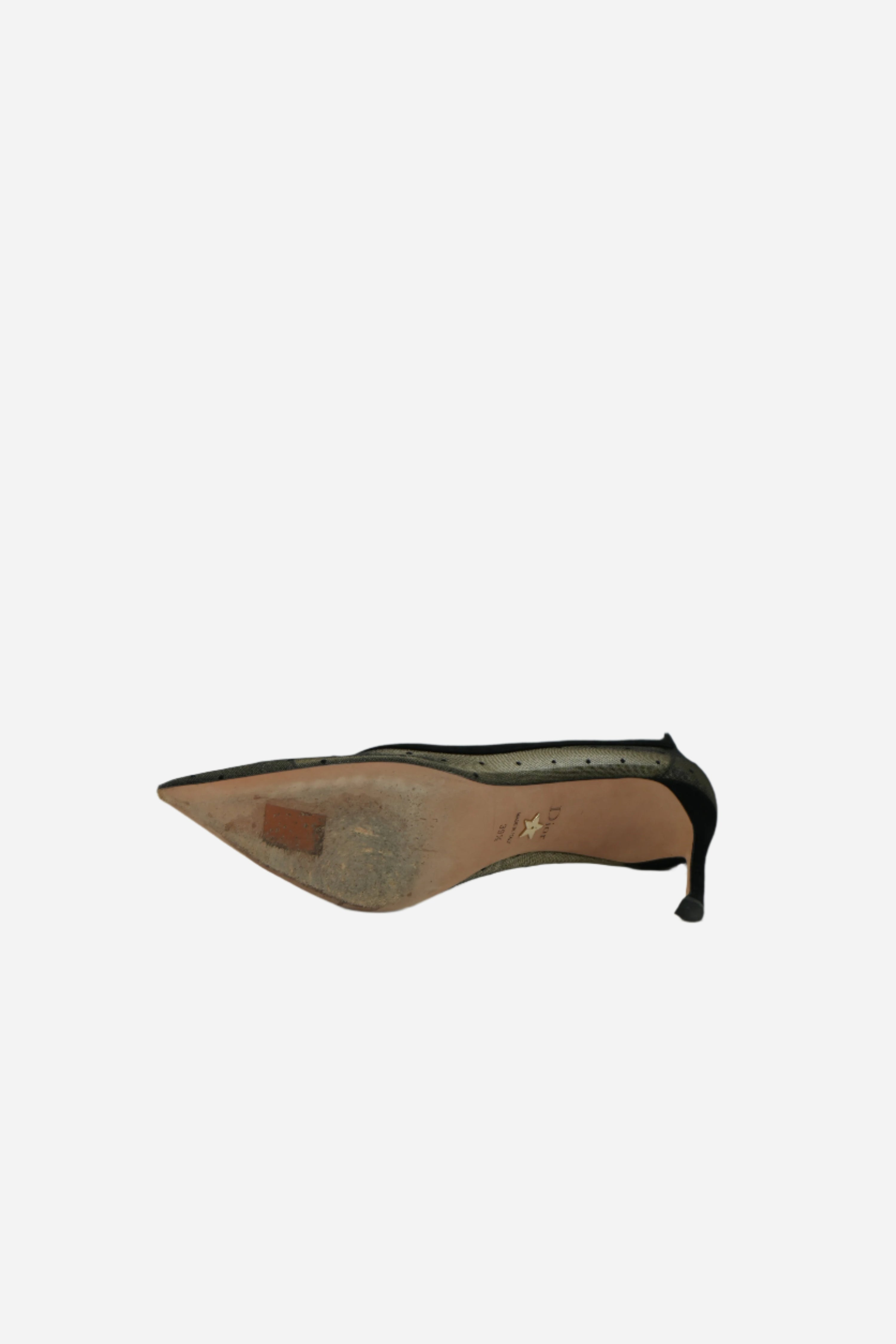 Dior Mesh Polka Pointed Pumps