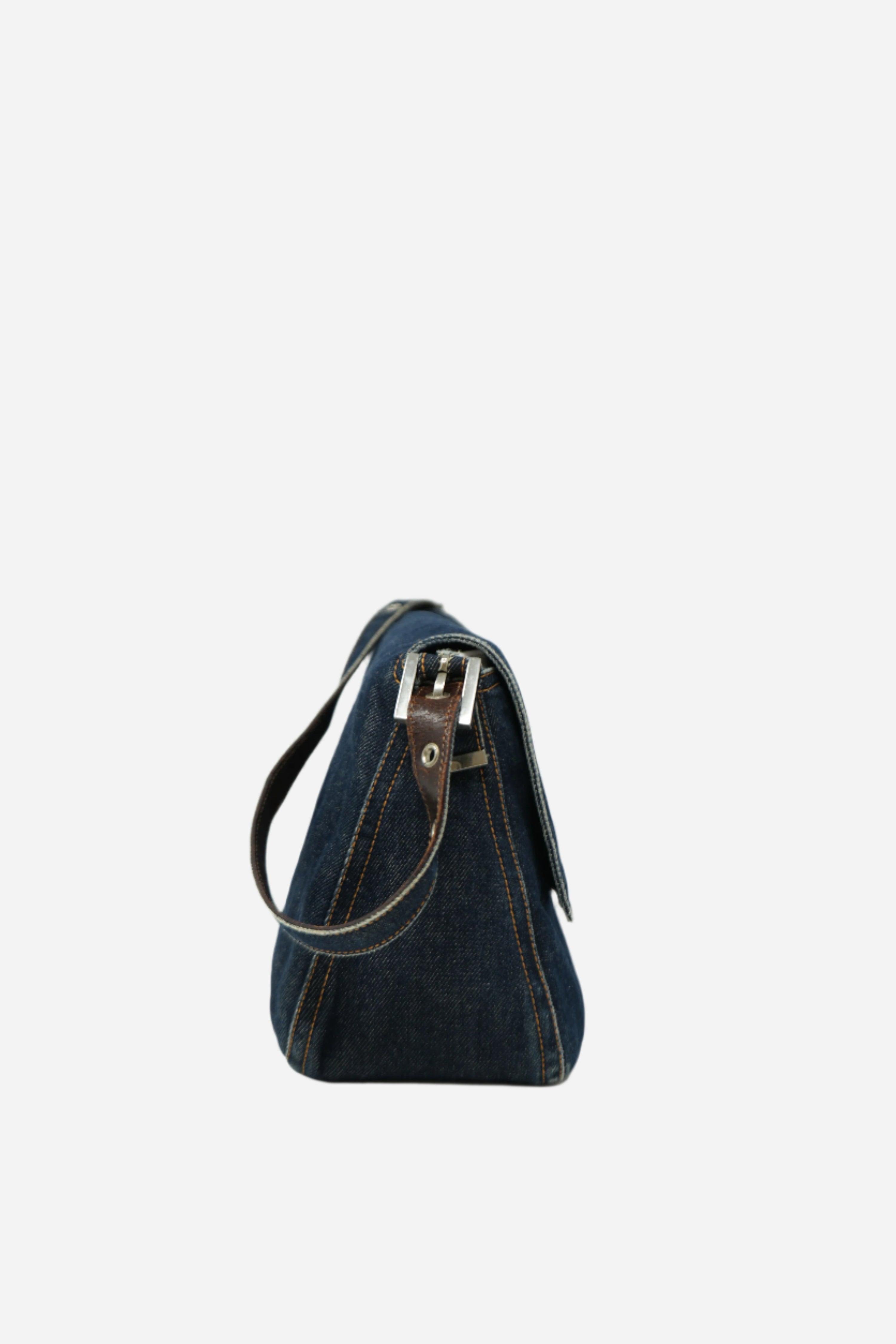 Fendi Large Denim Baguette