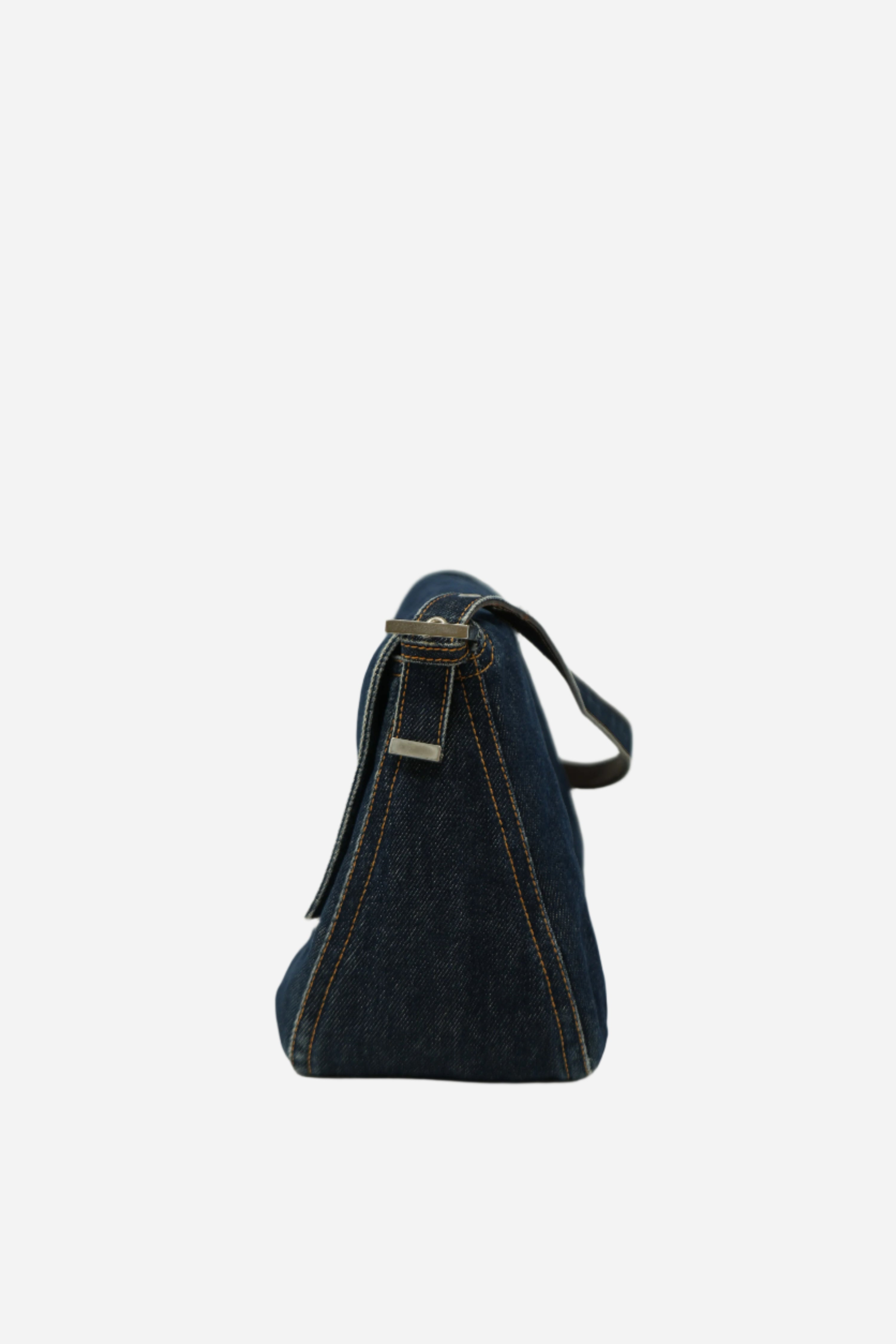 Fendi Large Denim Baguette