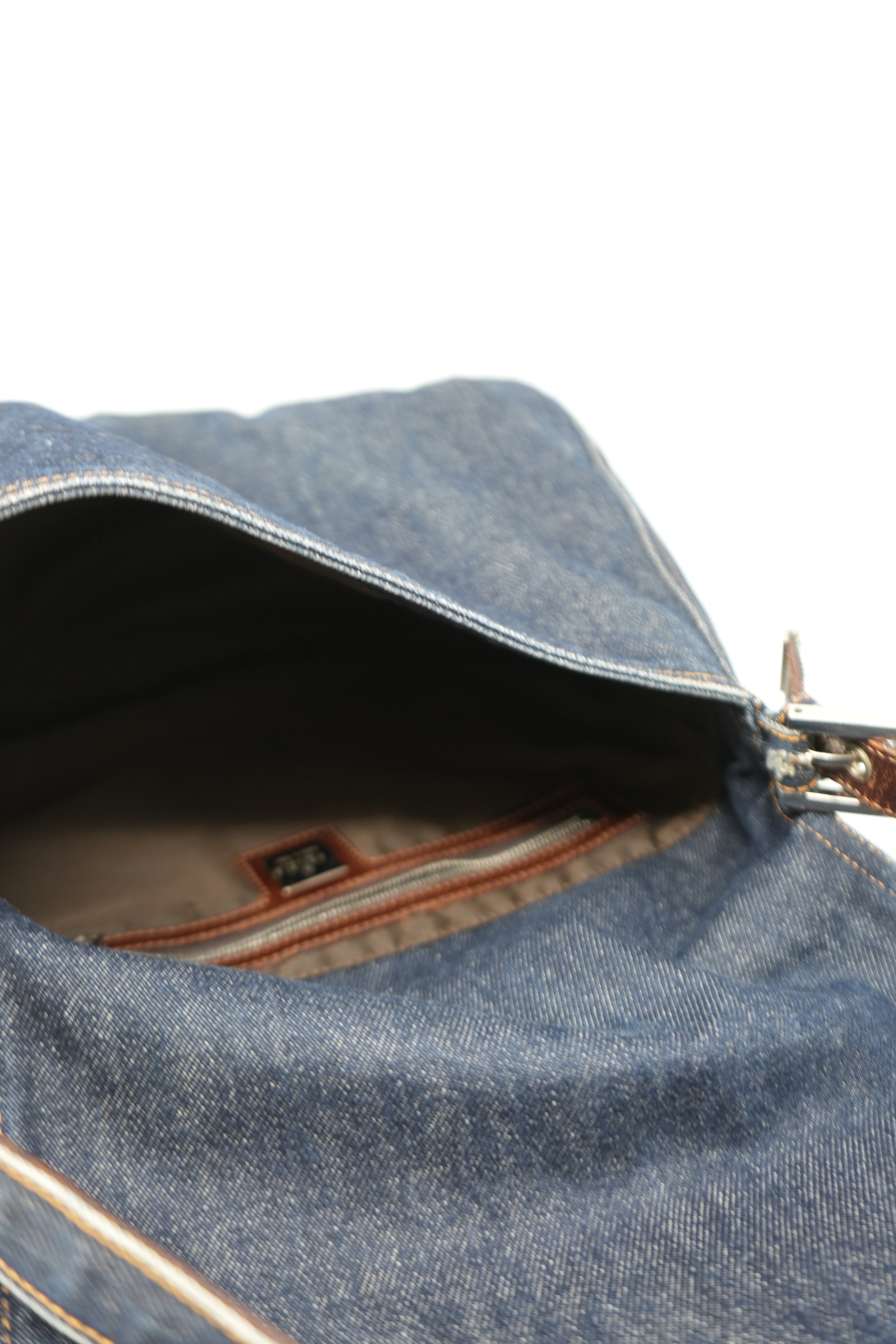 Fendi Large Denim Baguette