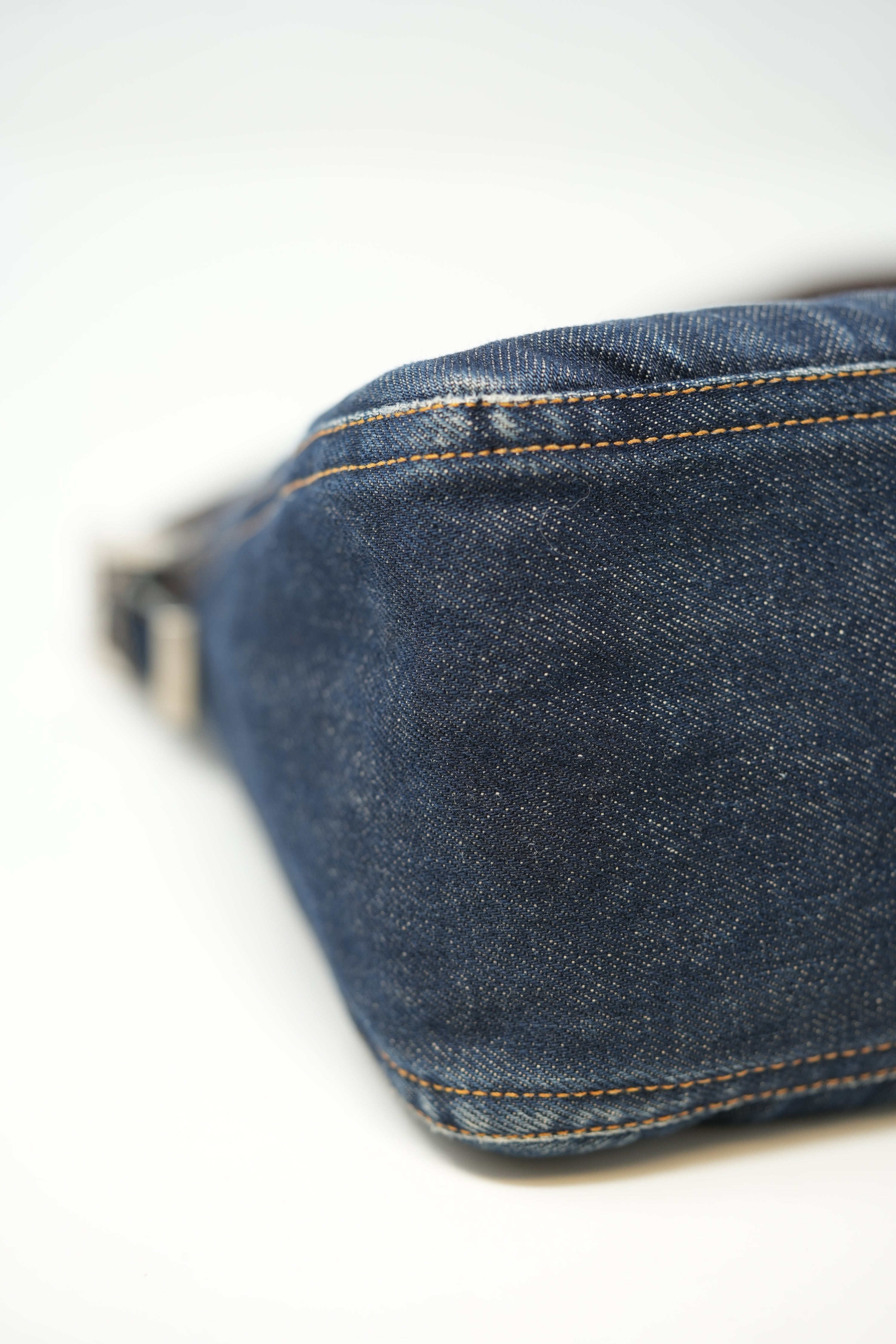 Fendi Large Denim Baguette