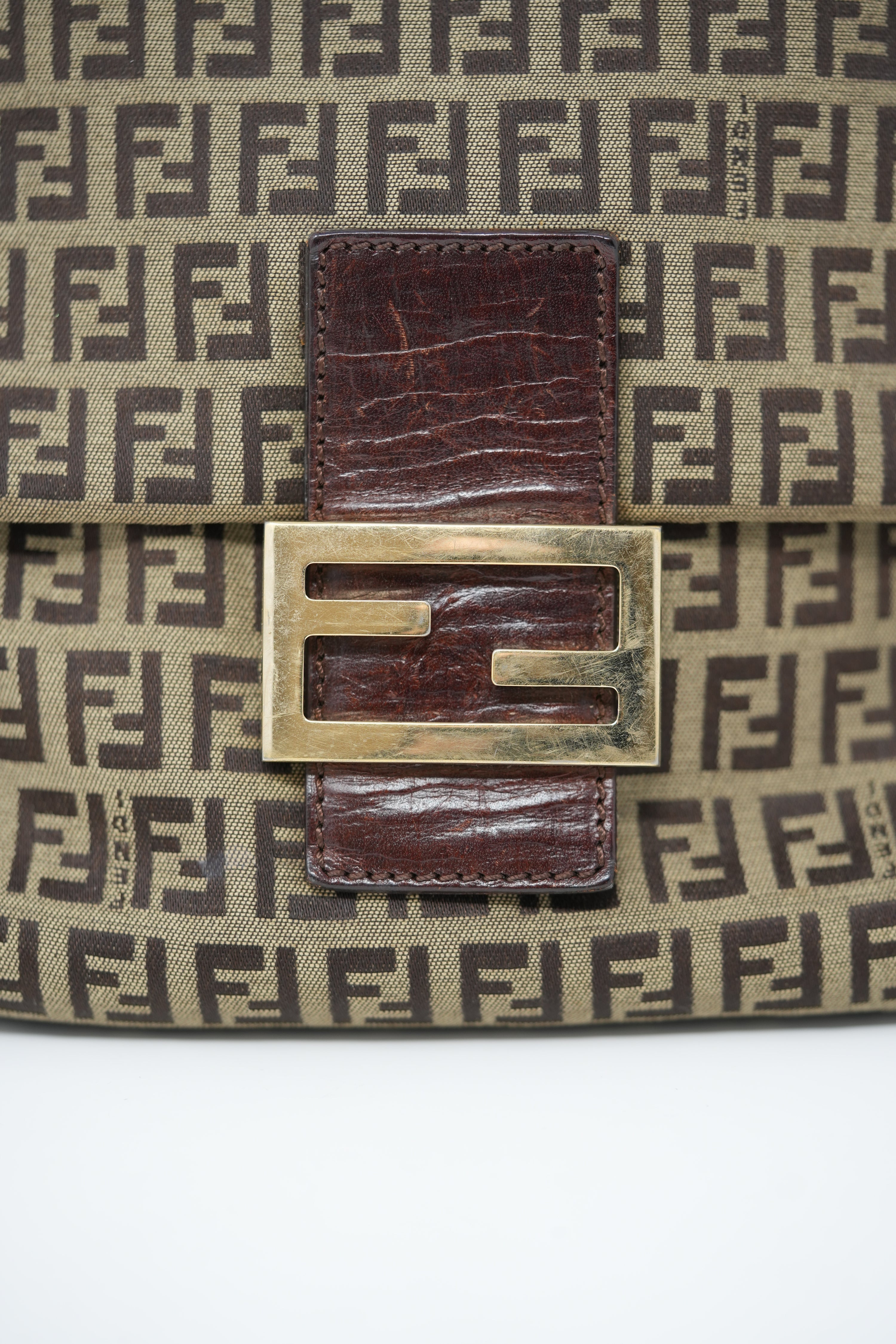 Fendi Vintage Zucca Crossbody Bag
