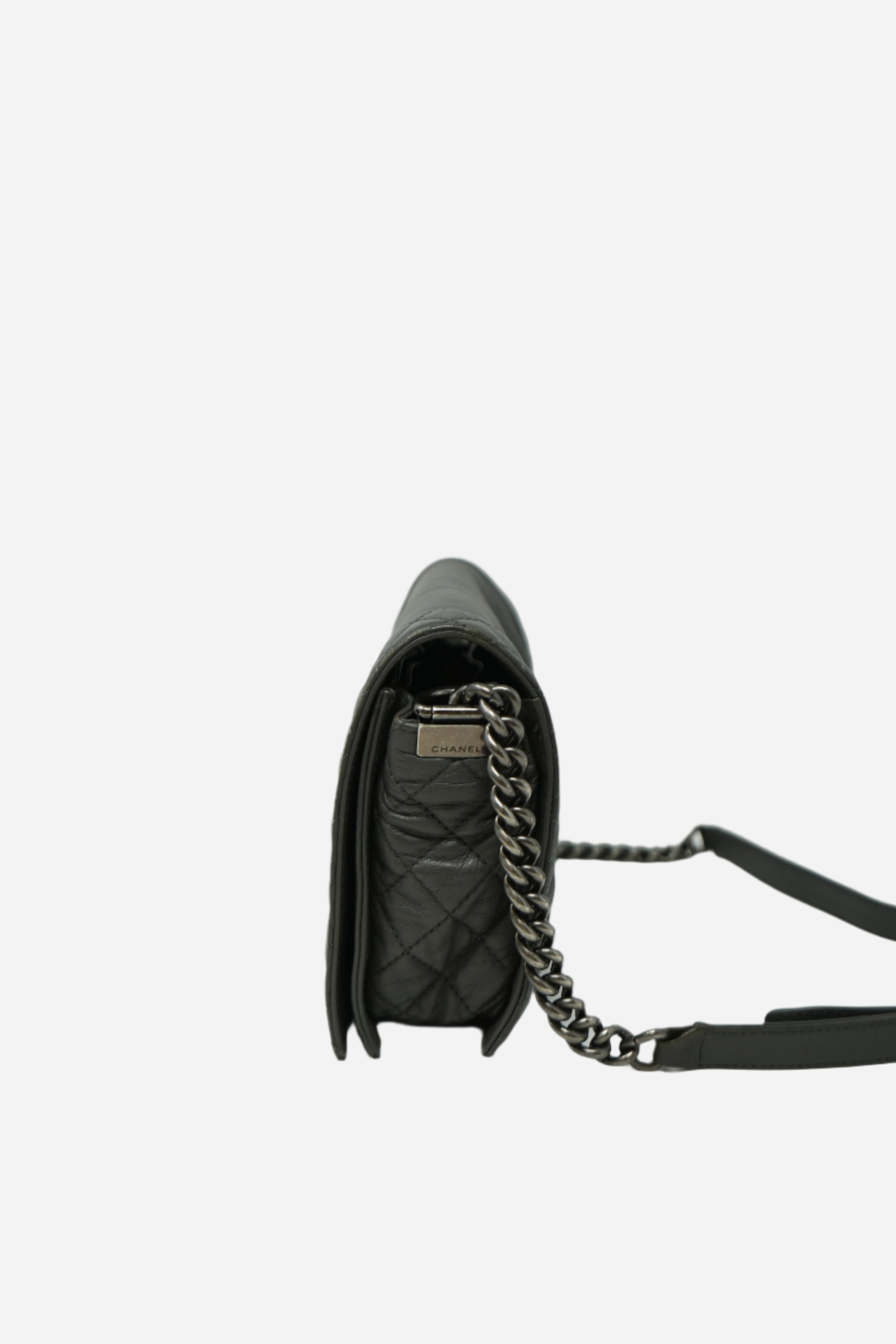 Pre-owned Chanel Medium Reverso Boy Calf