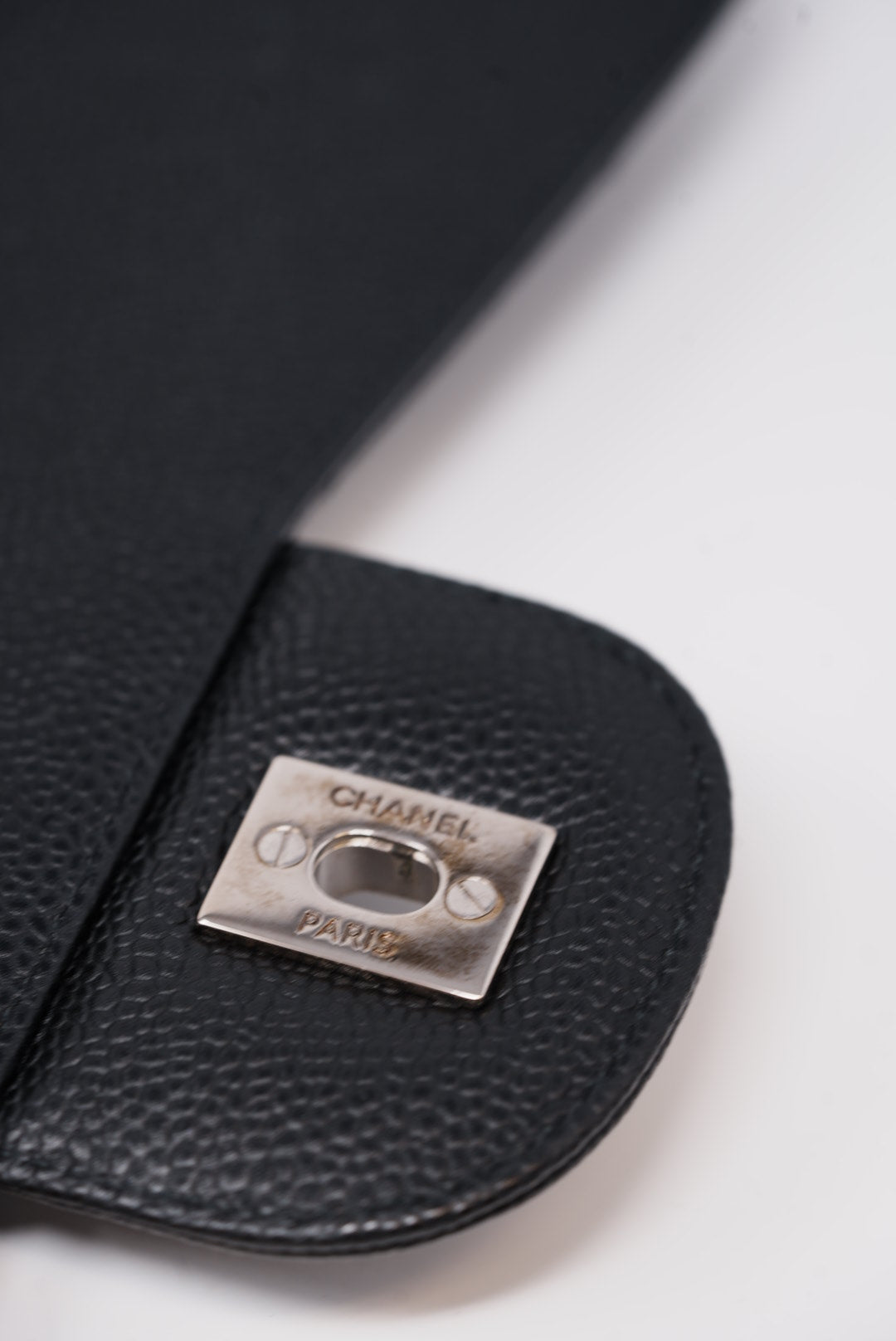 Pre-Owned Chanel Large Classic Flap Caviar Bag