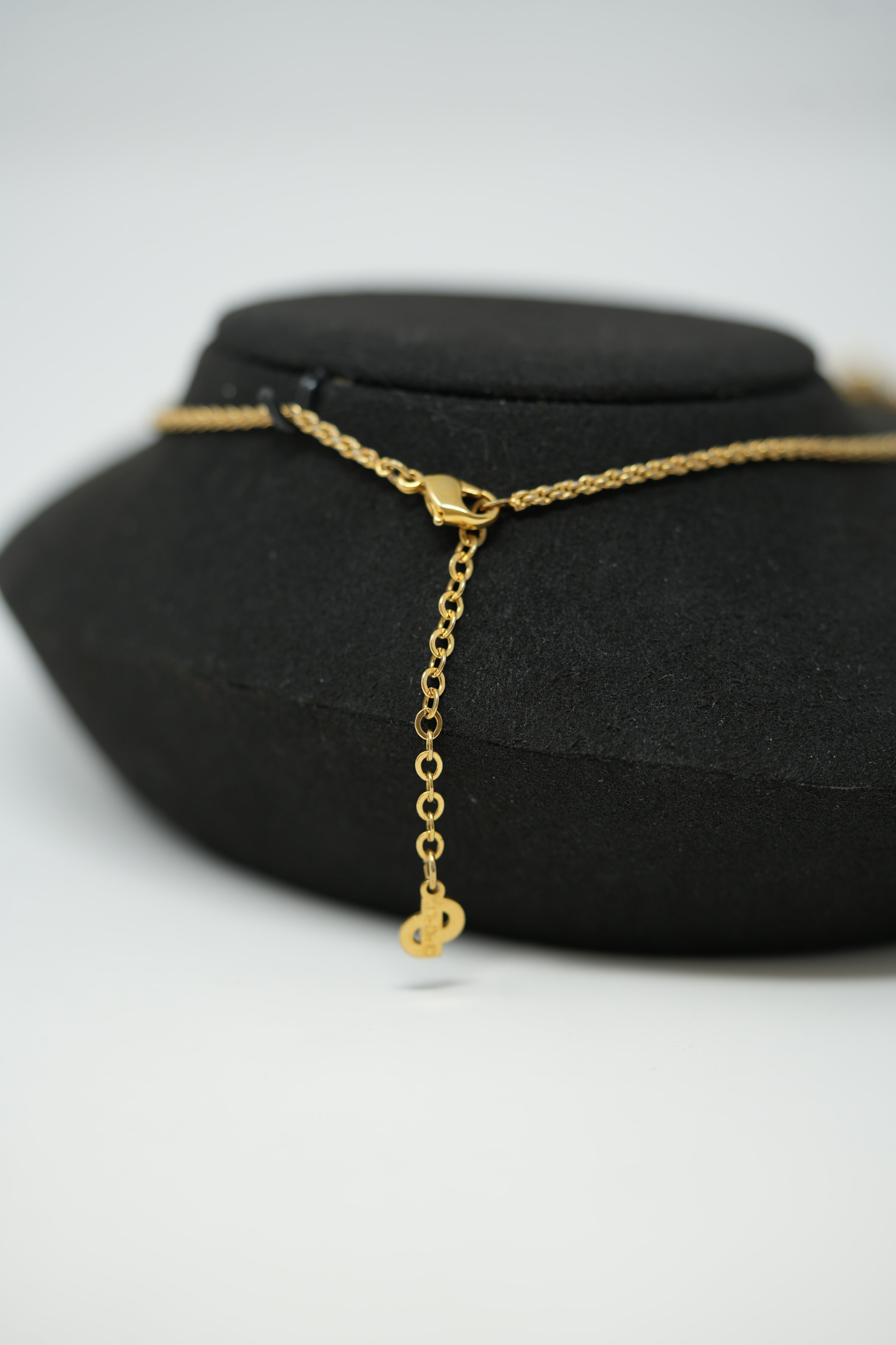 Dior Vintage Rhinestone Pumpkin Carriage Necklace