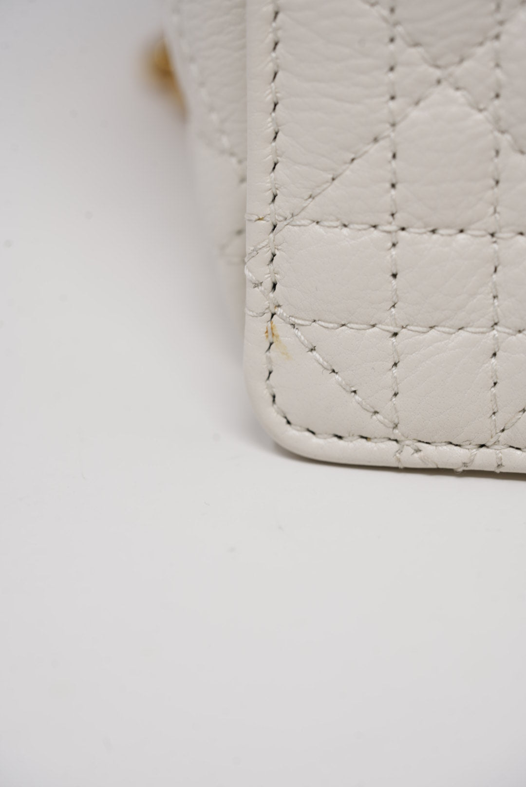 Dior White Medium Caro Bag 2021