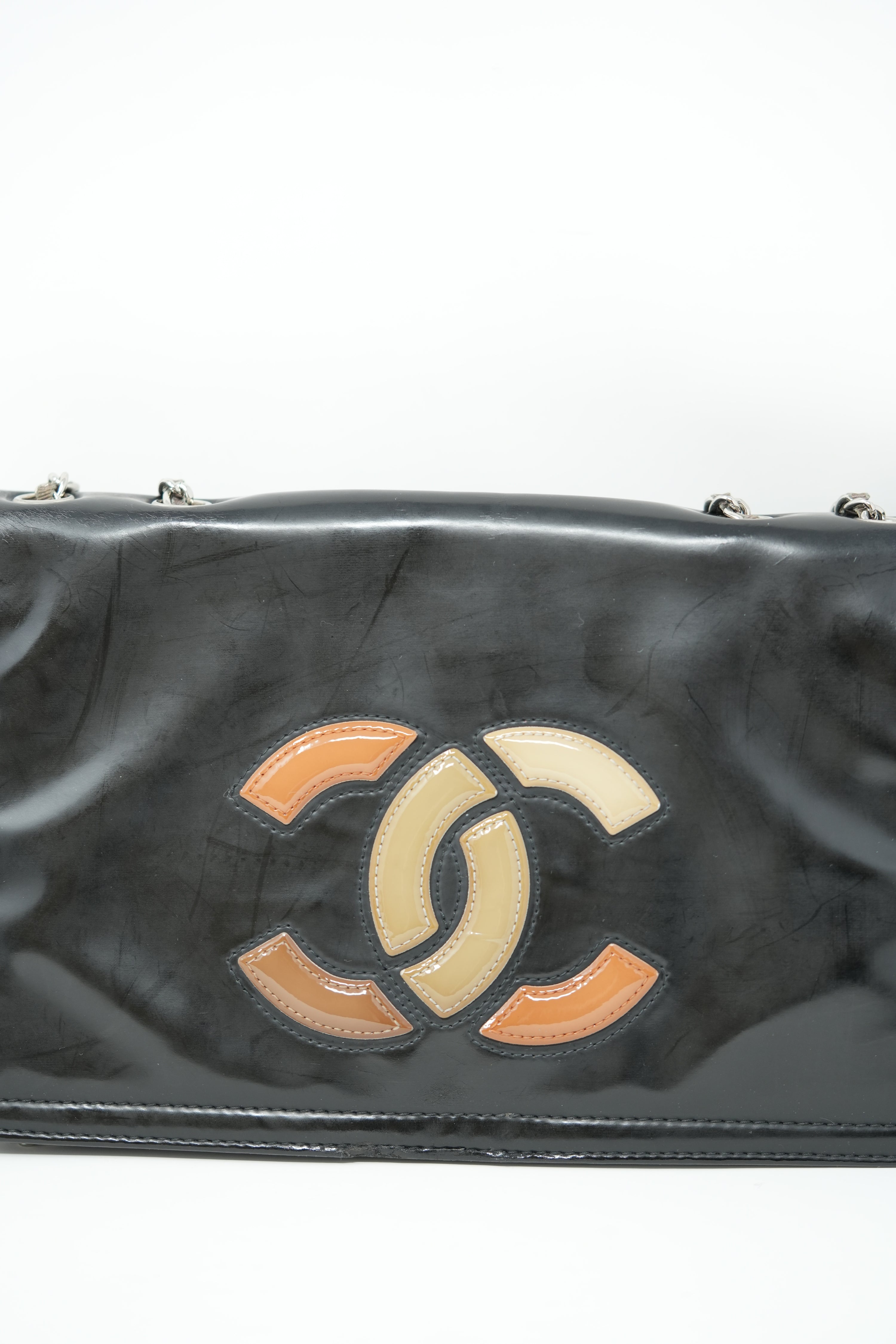 Pre-owned Chanel Vinyl Lipstick Flap Bag