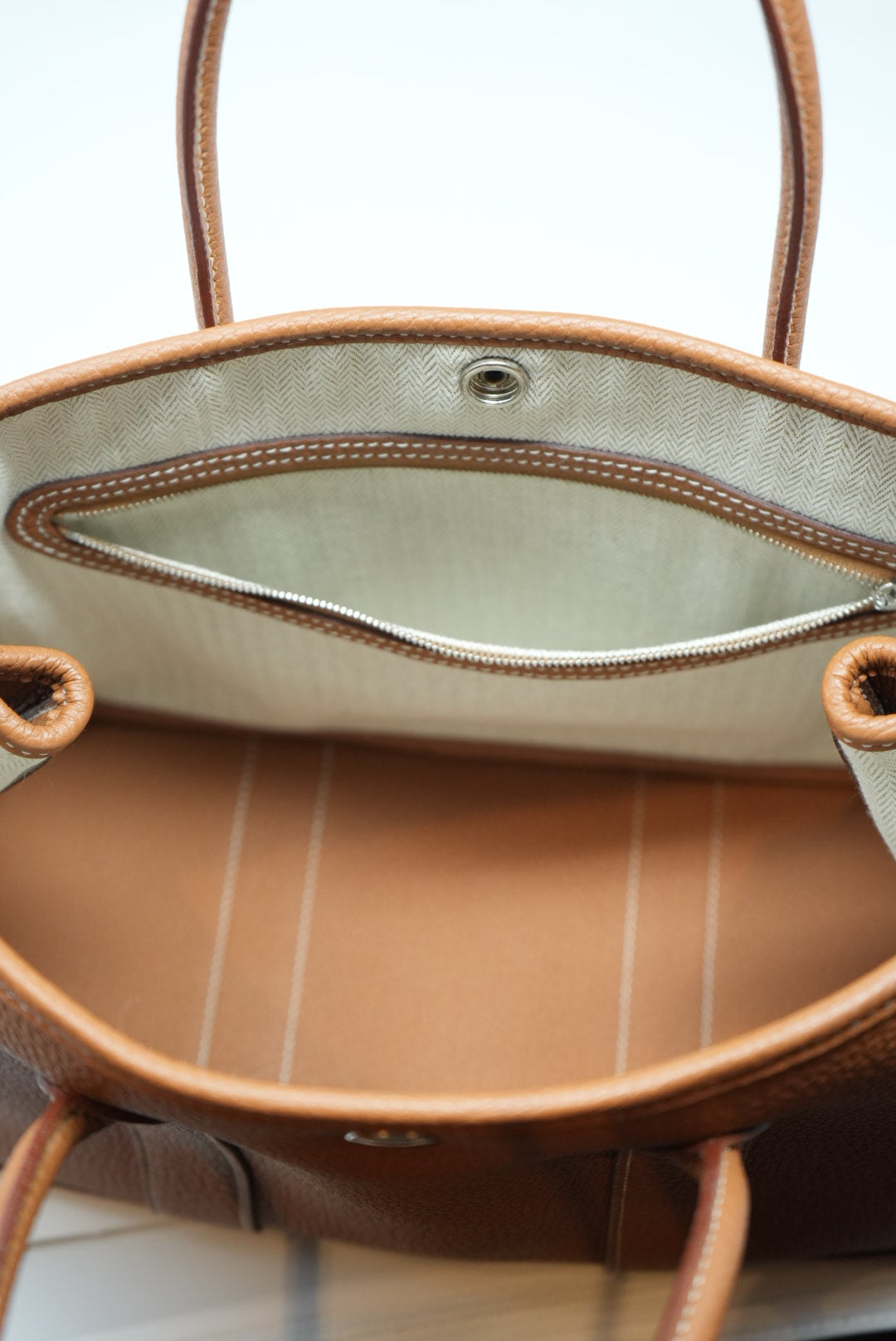 Hermes Leather Garden Party 30