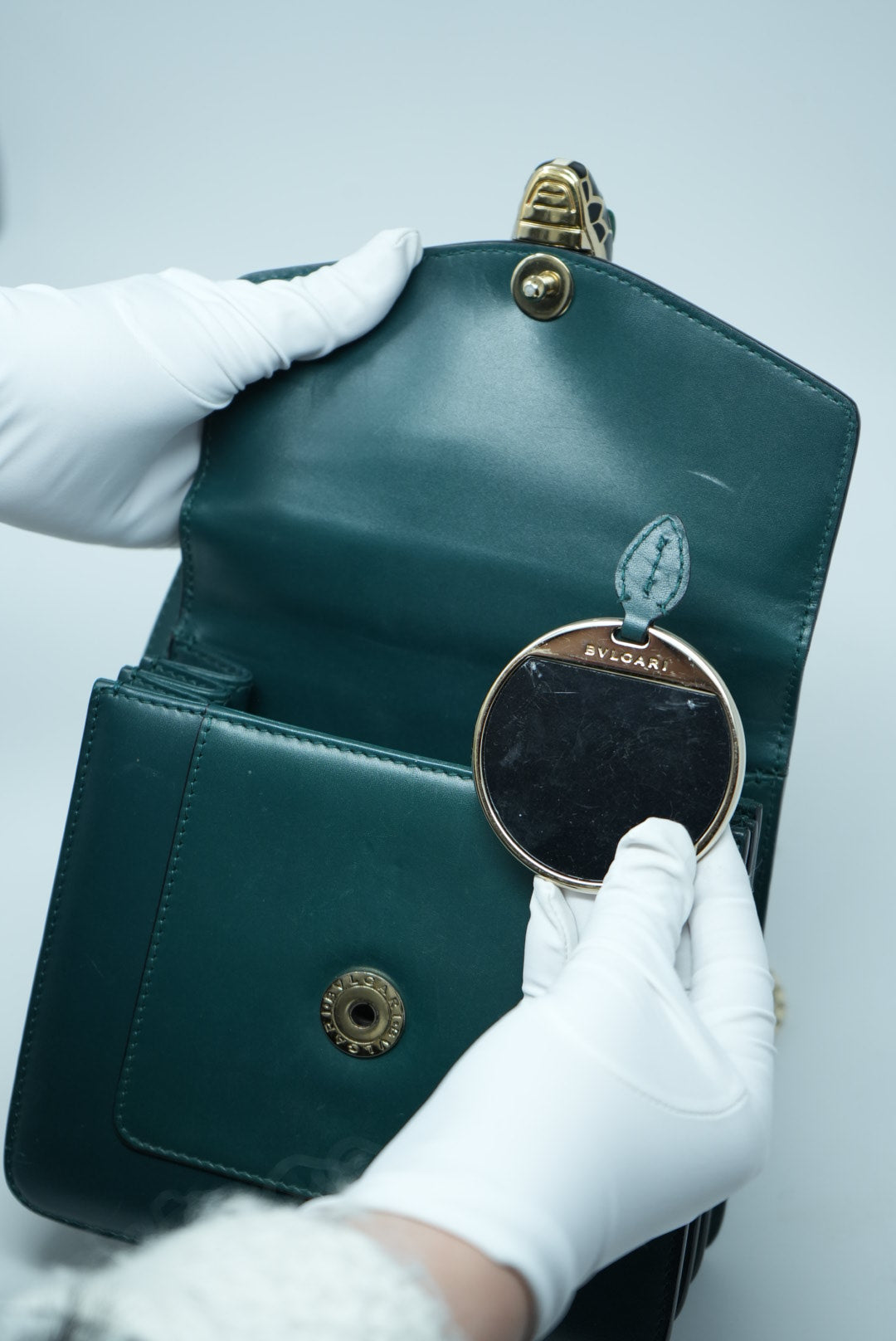 Pre-owned Bvlgari SERPENTI FOREVER TOP HANDLE Bag