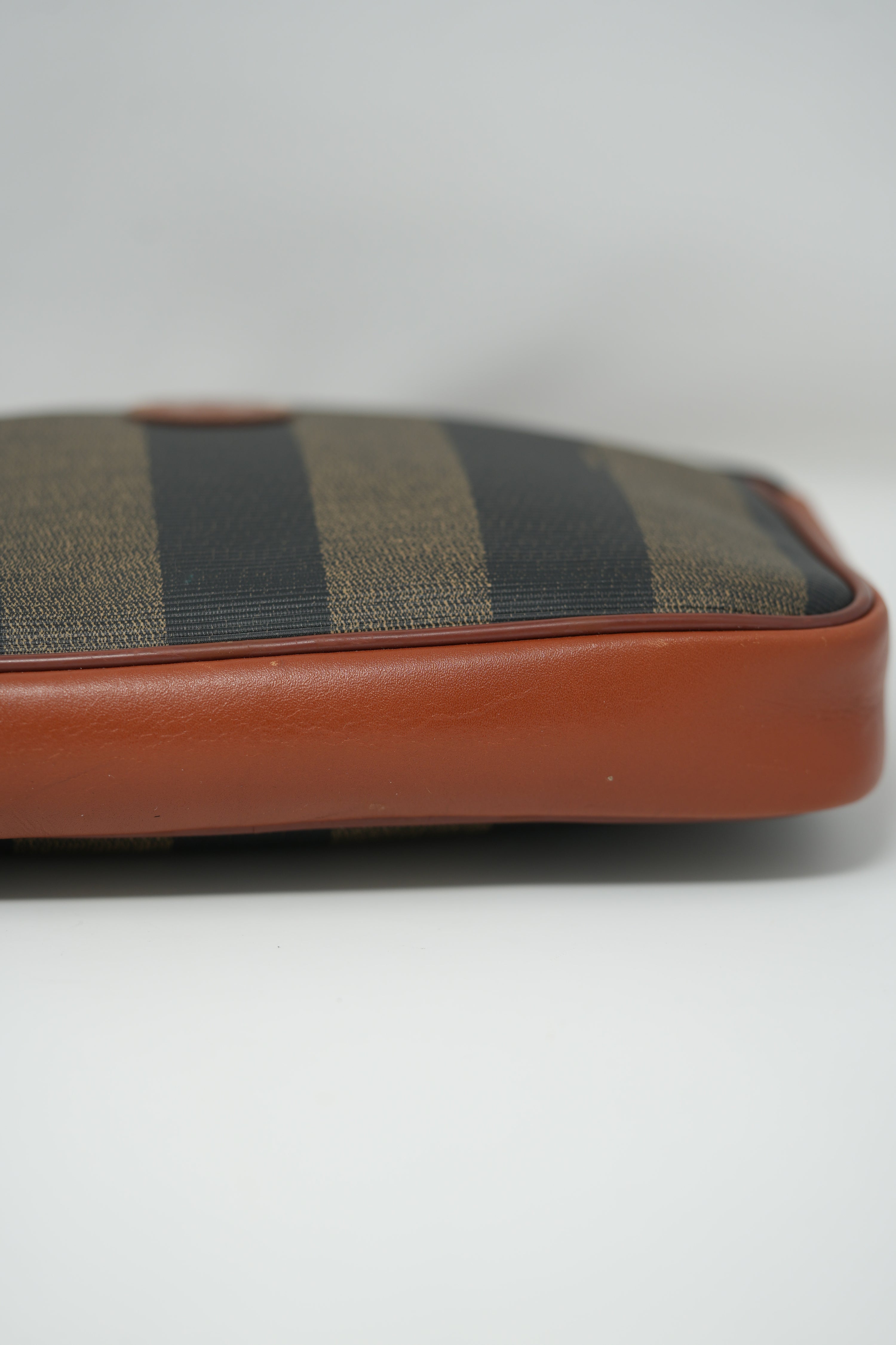 Fendi Vintage Pequin Canvas Crossbody