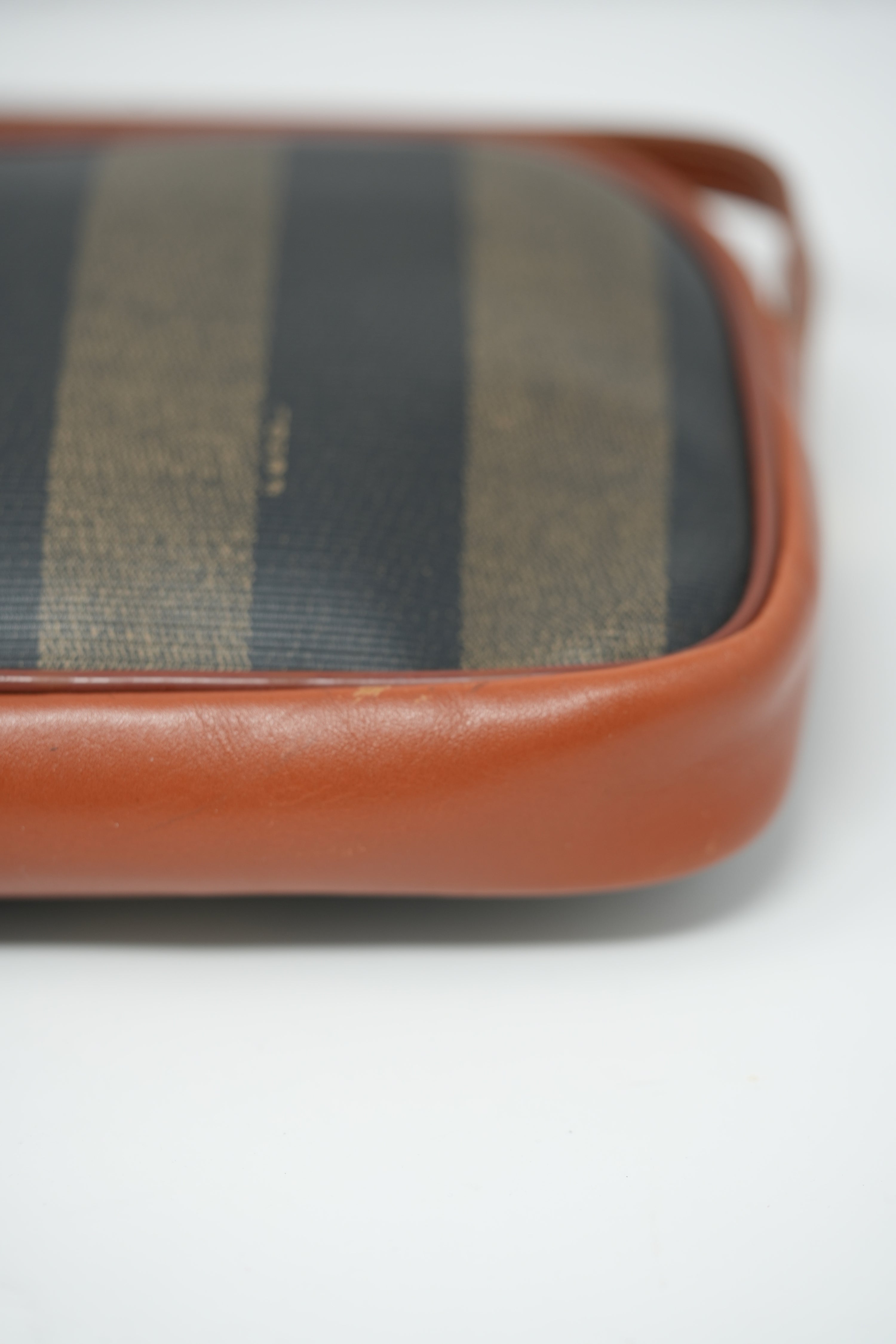 Fendi Vintage Pequin Canvas Crossbody