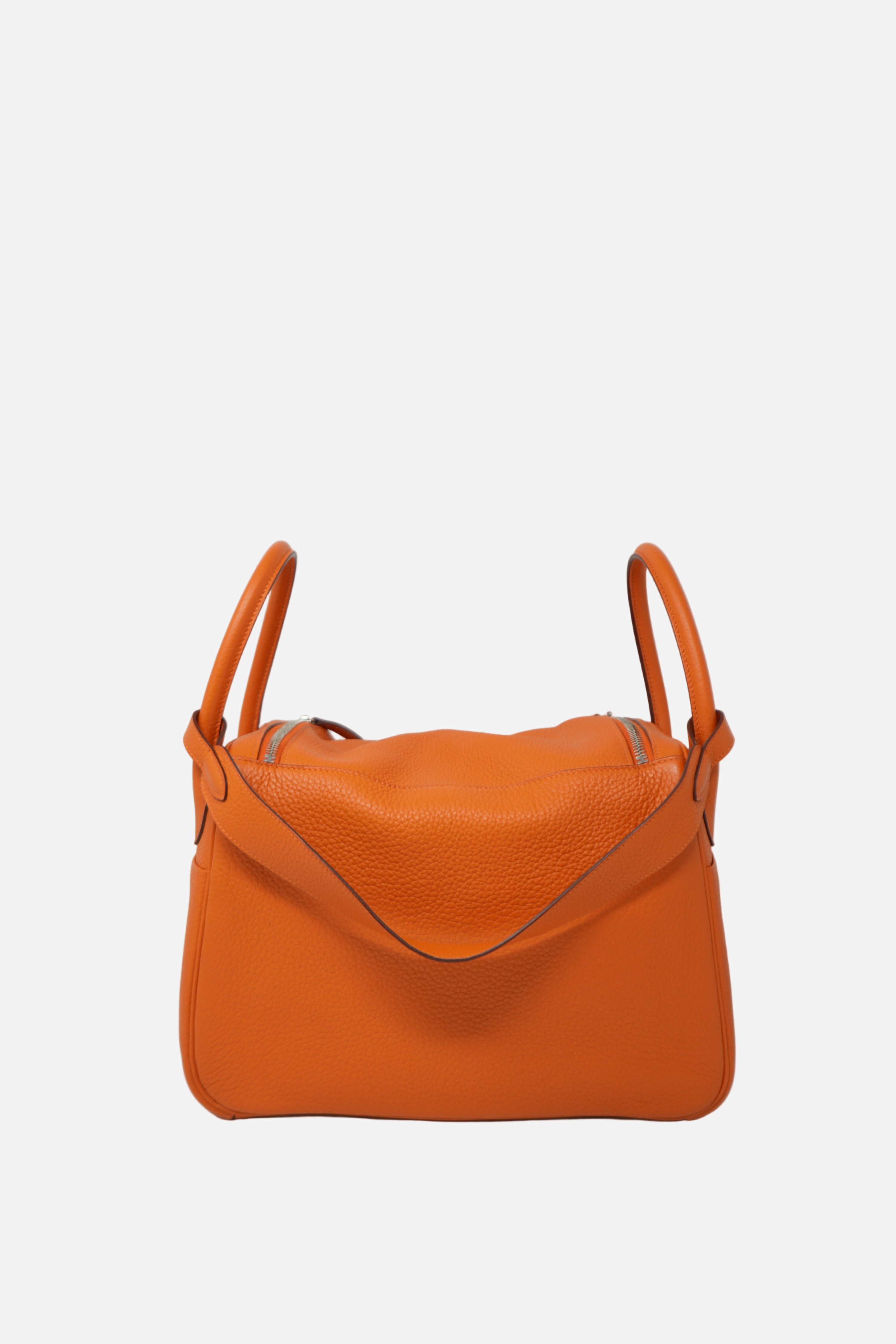 Hermes Lindy 30 TC Leather Handbag T 2015