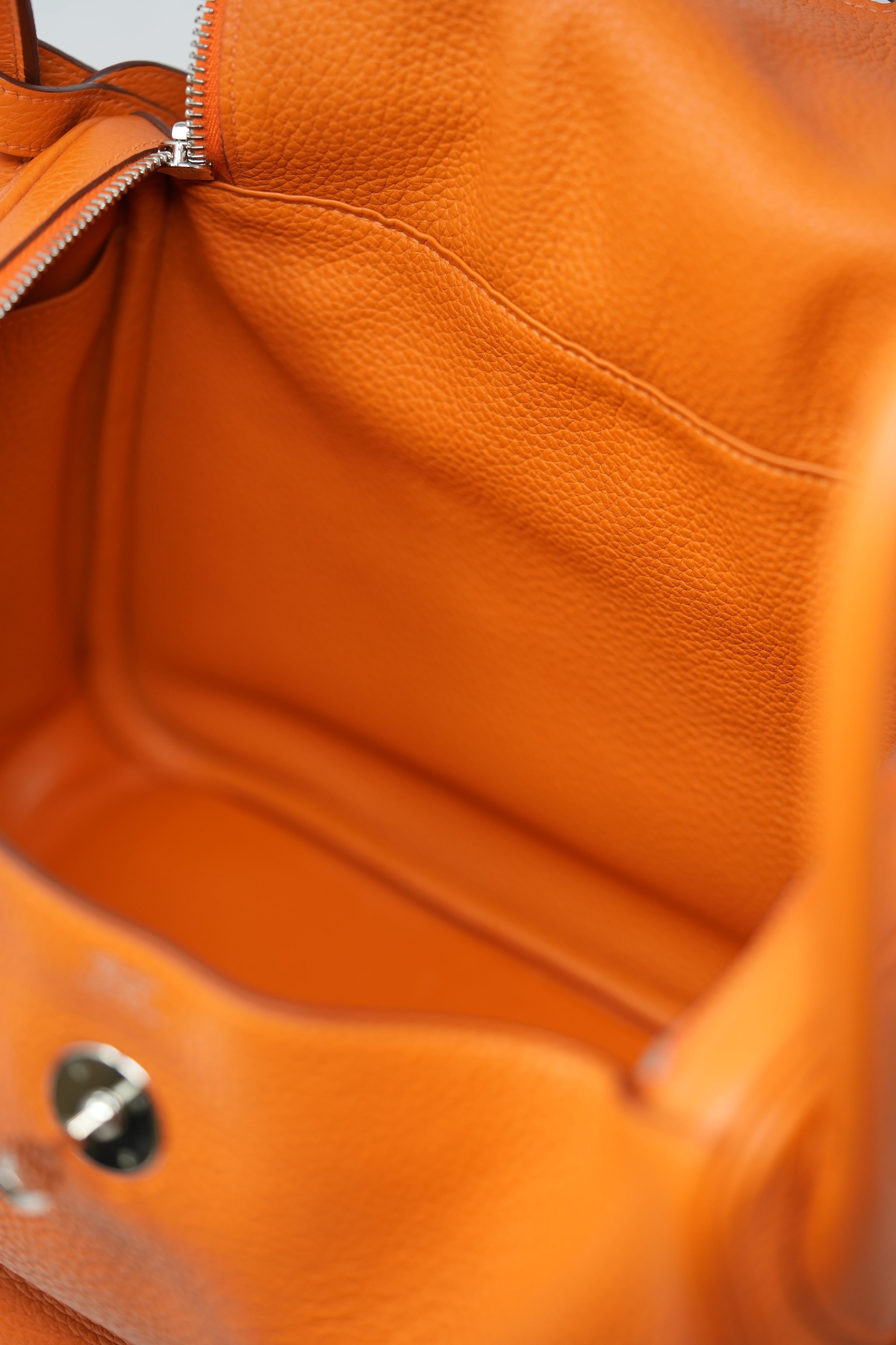 Hermes Lindy 30 TC Leather Handbag T 2015