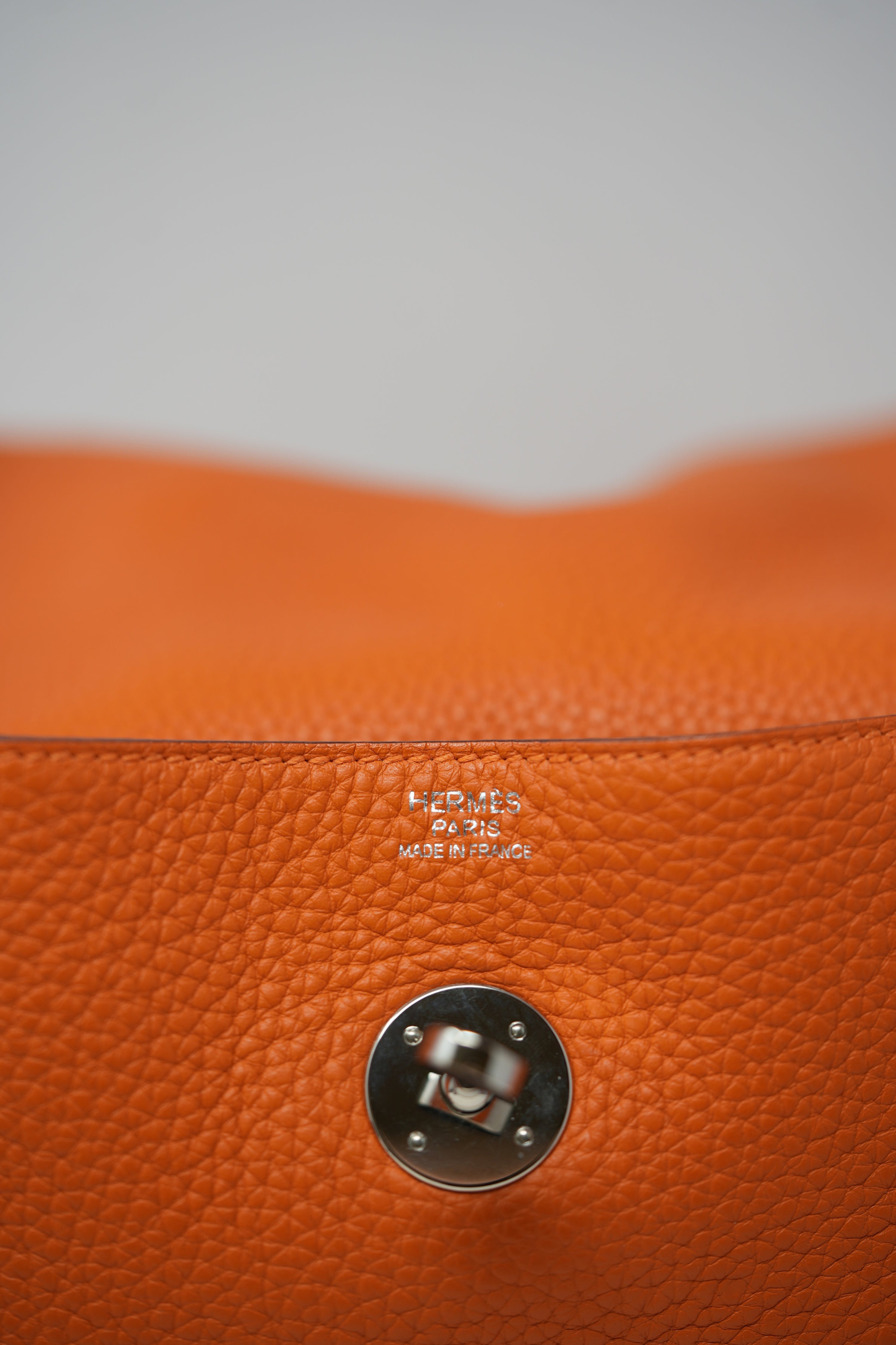 Hermes Lindy 30 TC Leather Handbag T 2015