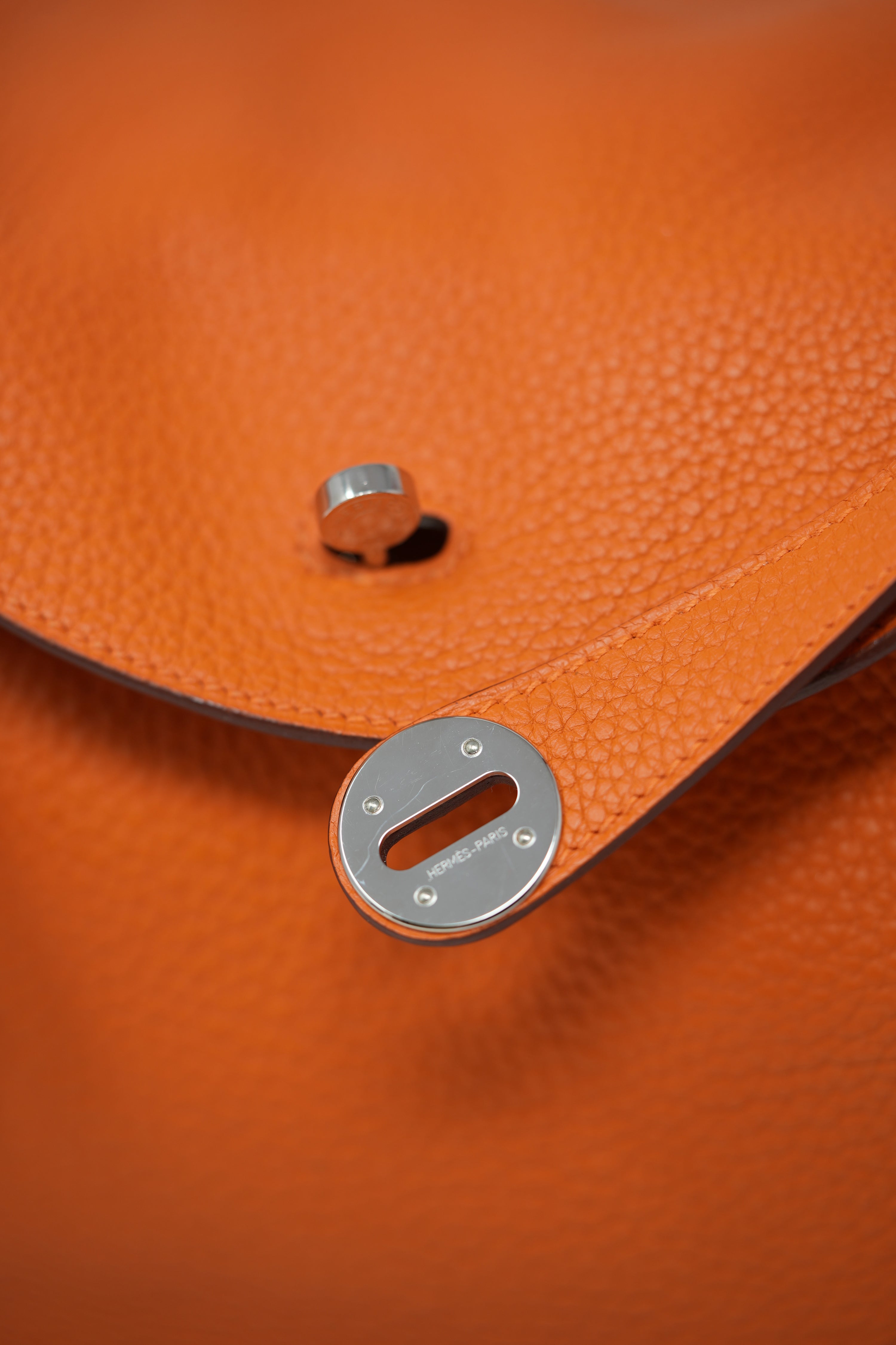 Hermes Lindy 30 TC Leather Handbag T 2015